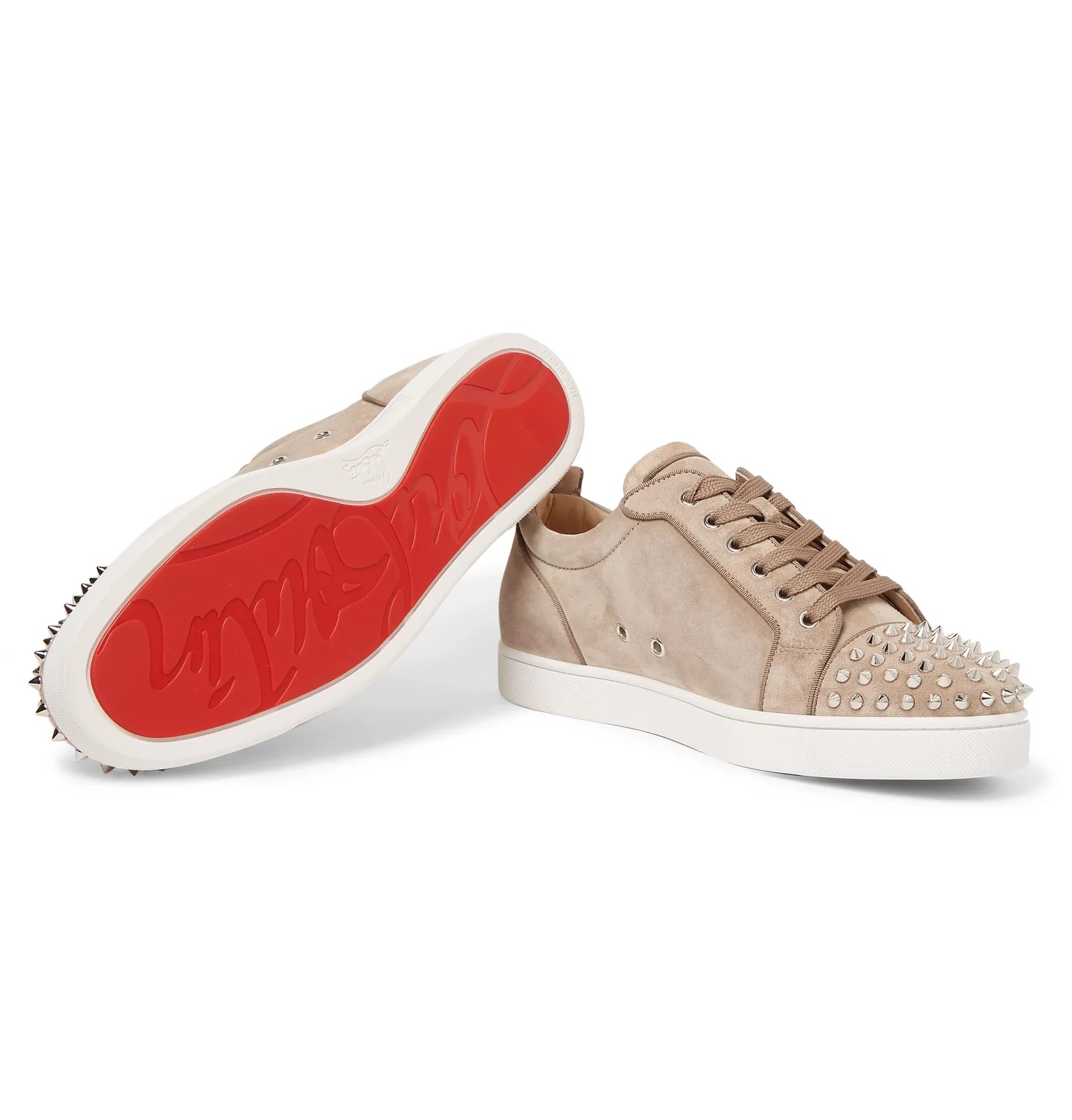 Louis Junior Spikes Cap-Toe Suede Sneakers - 3