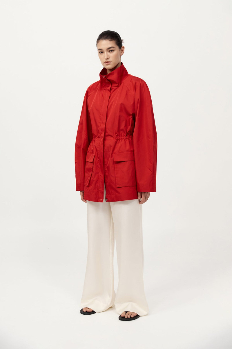 Paper Taffeta Parka - Red 4