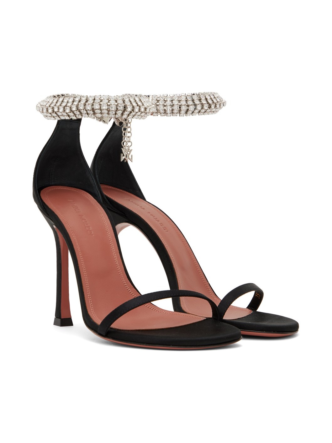 Black Iman Heeled Sandals - 4