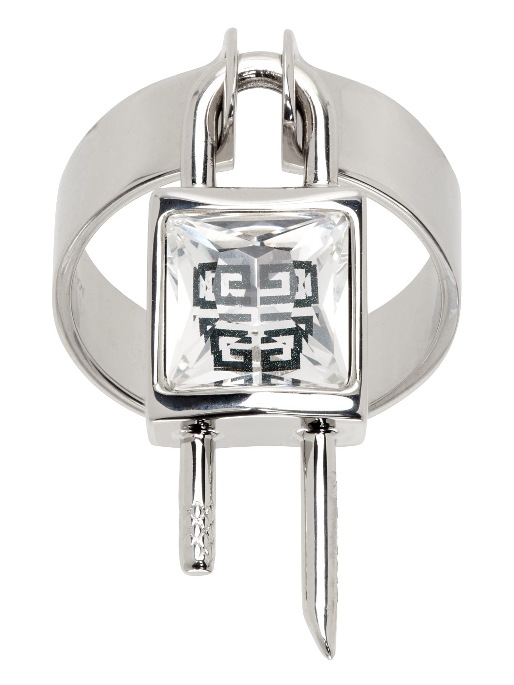 Silver Mini Lock Ring - 1