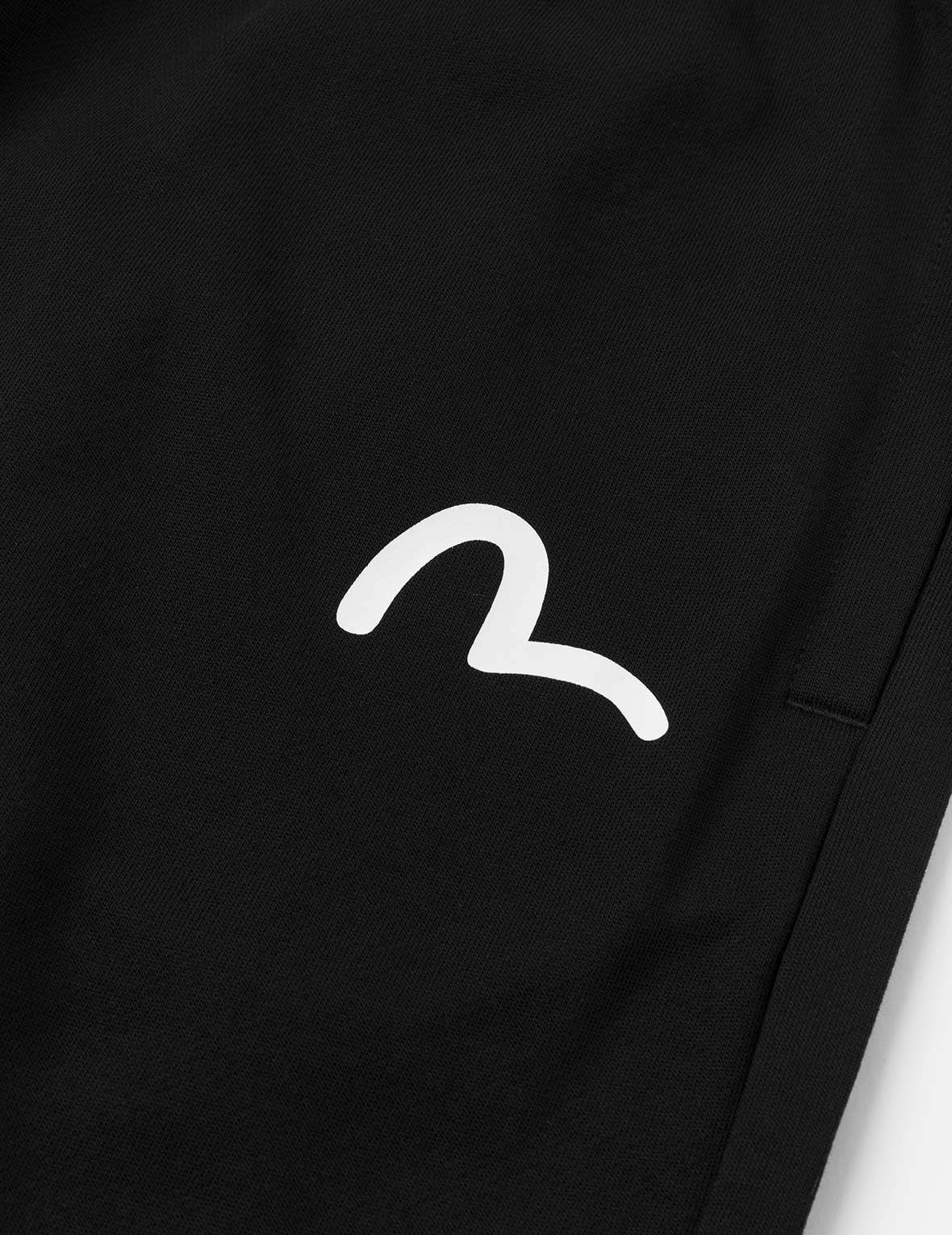 Brushstroke Seagull and Logo Print Straight Fit Sweatpants - 8