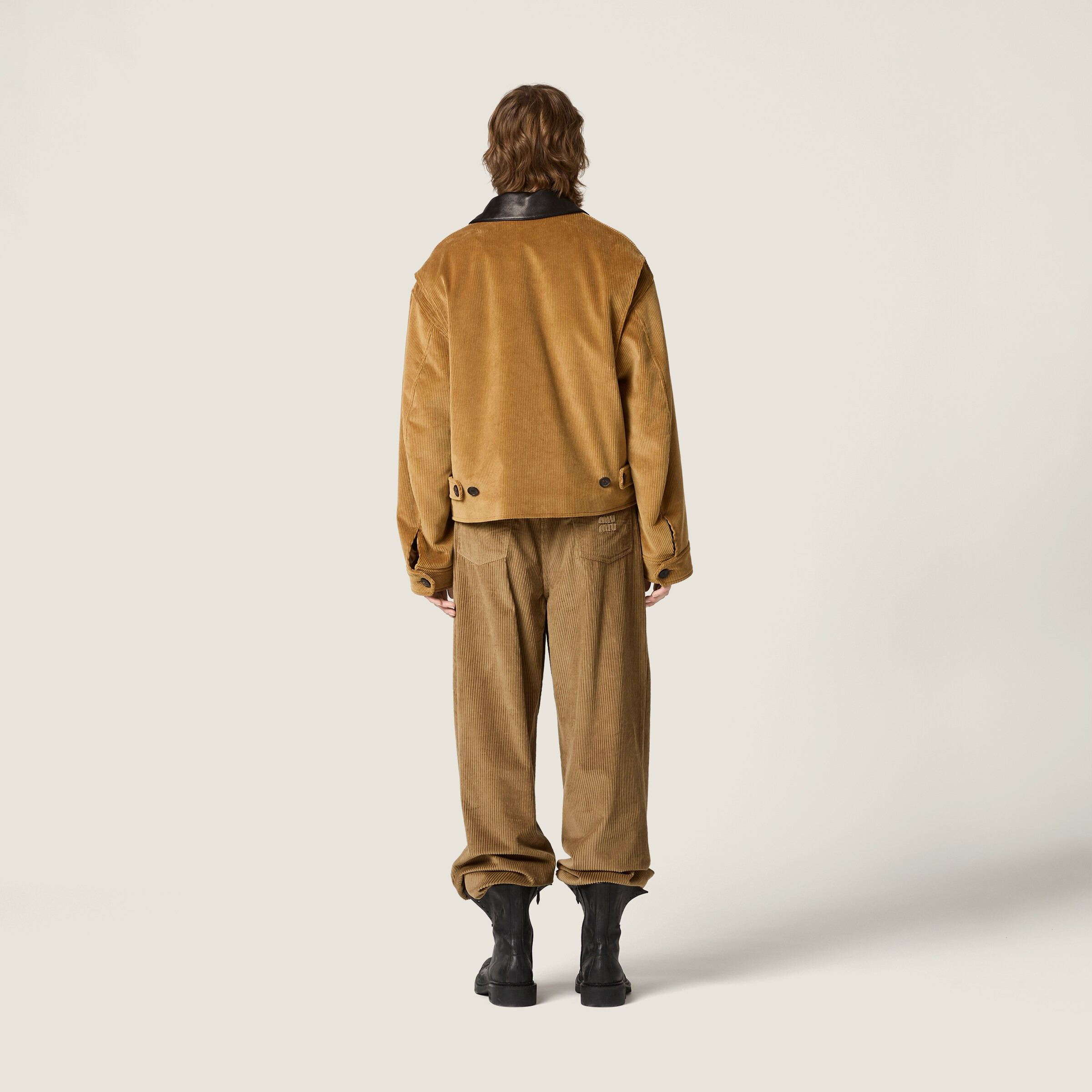 Padded corduroy blouson - 3
