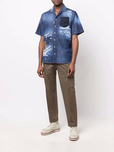 DSQUARED2 short-sleeved denim shirt outlook