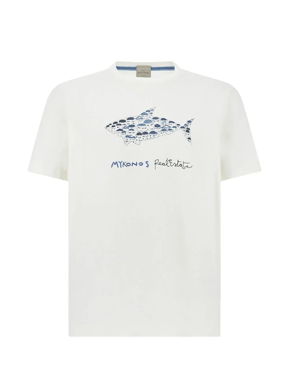 Mikonos Real Estate print T-shirt - 1