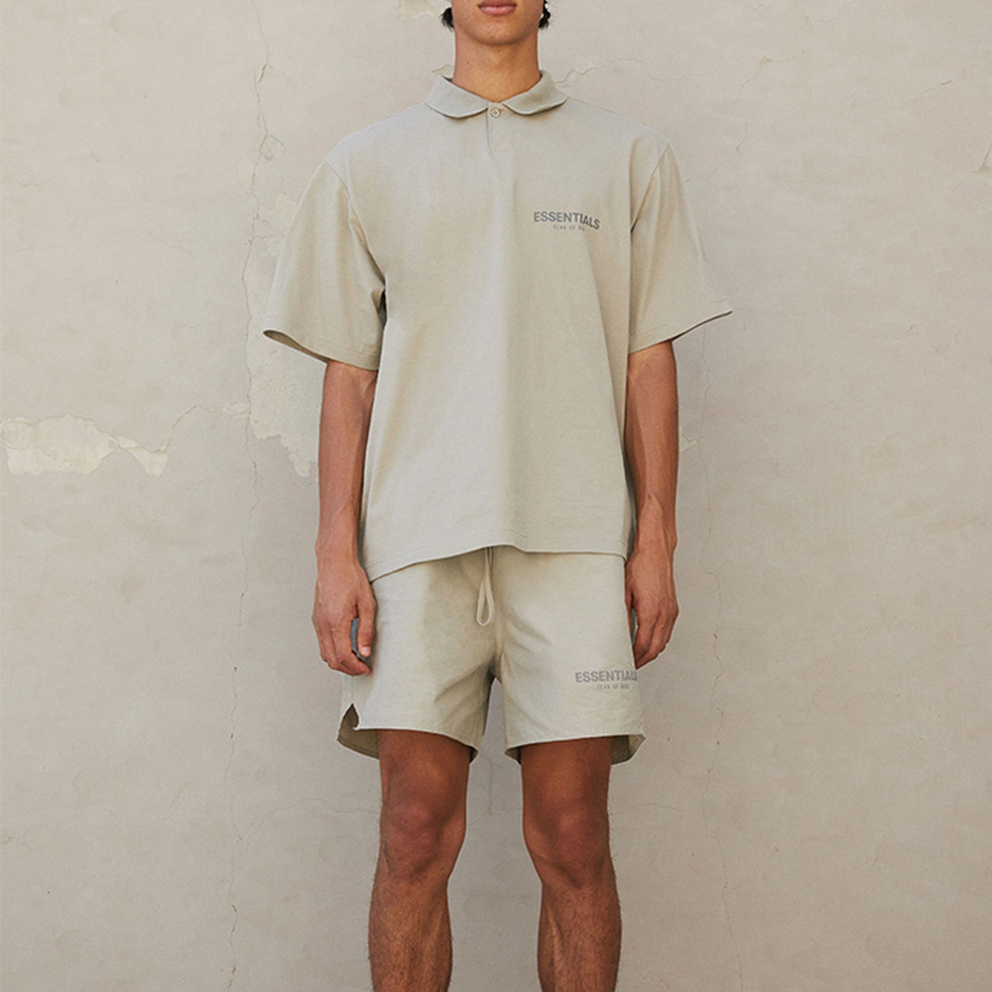 Fear of God Essentials FW21 Logo Polo Shirt 'Pistachio' FOG-FW21-005 - 4