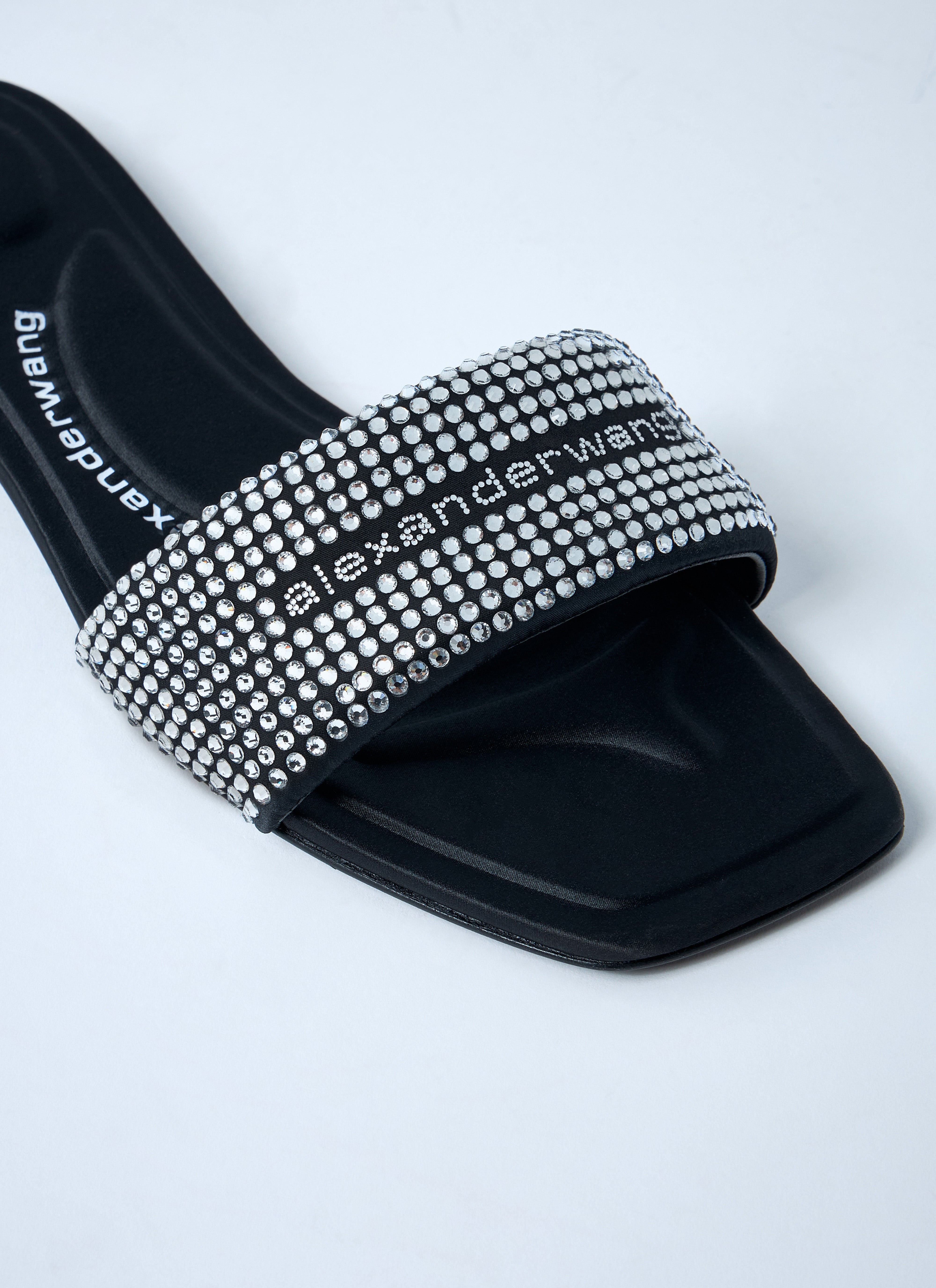 Alexander Wang Women Embellished Logo Motif Slides - 3