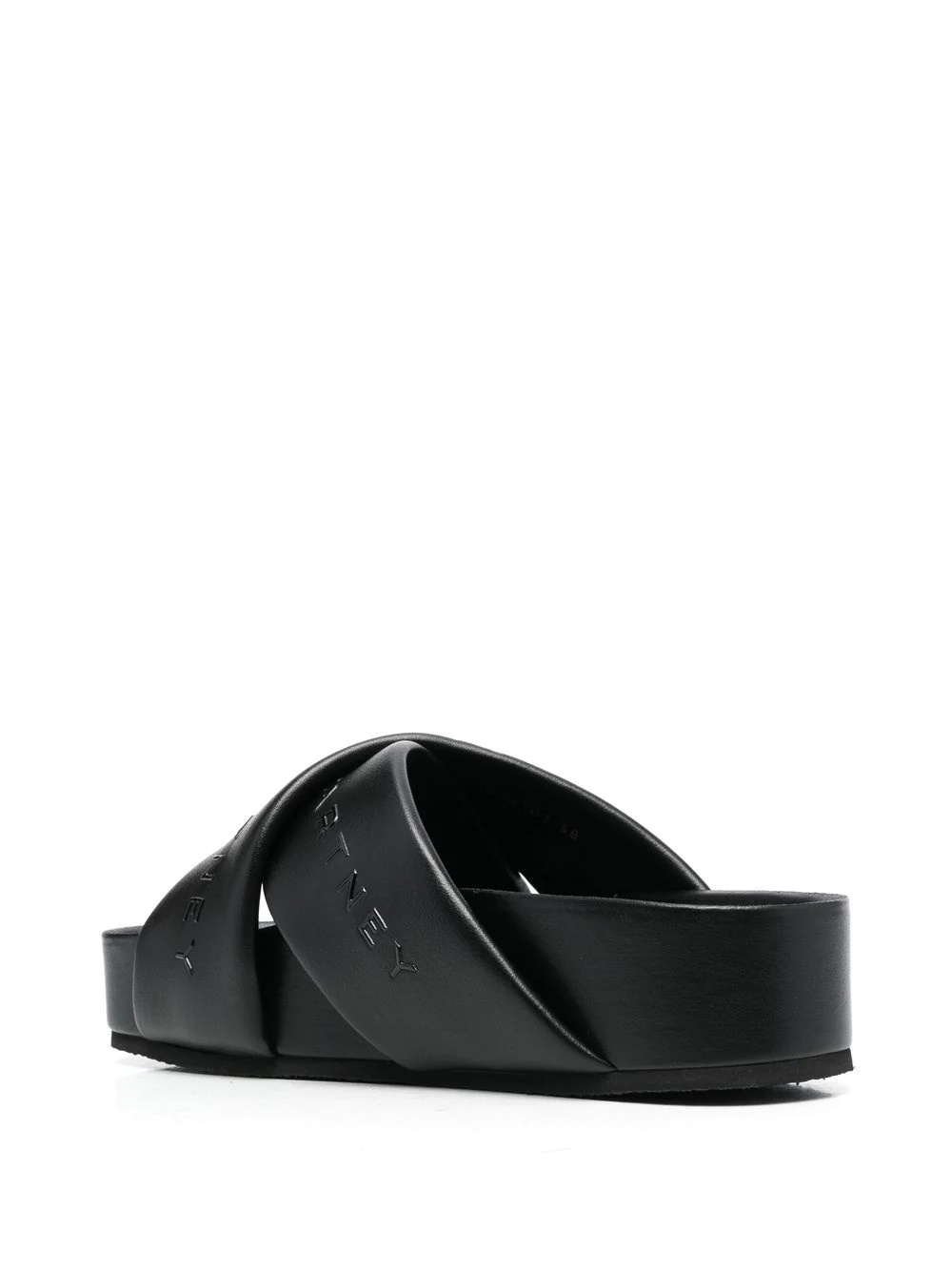 logo-strap flatform sandals - 3