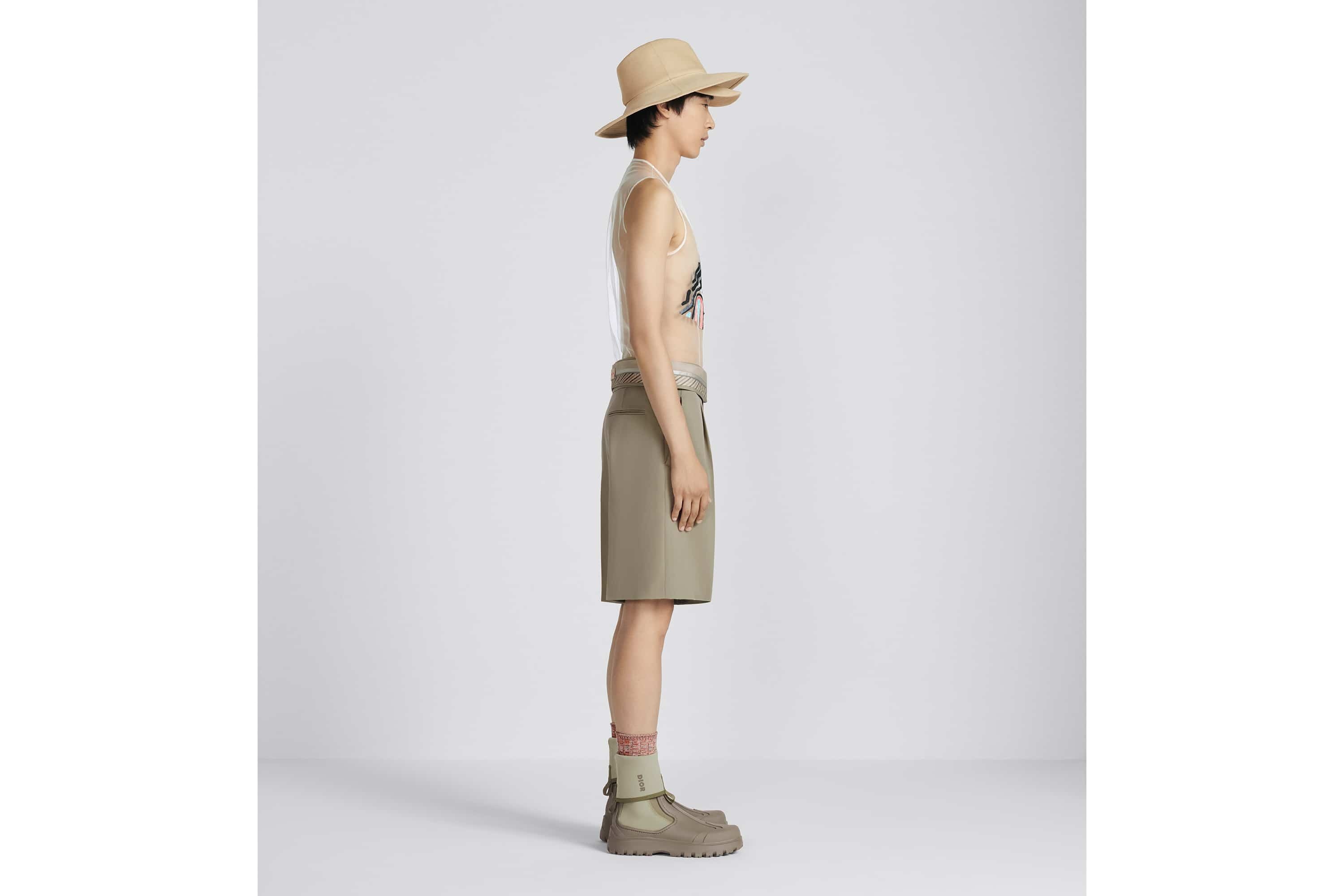 Bermuda Shorts with Turned-Down Waistband - 5