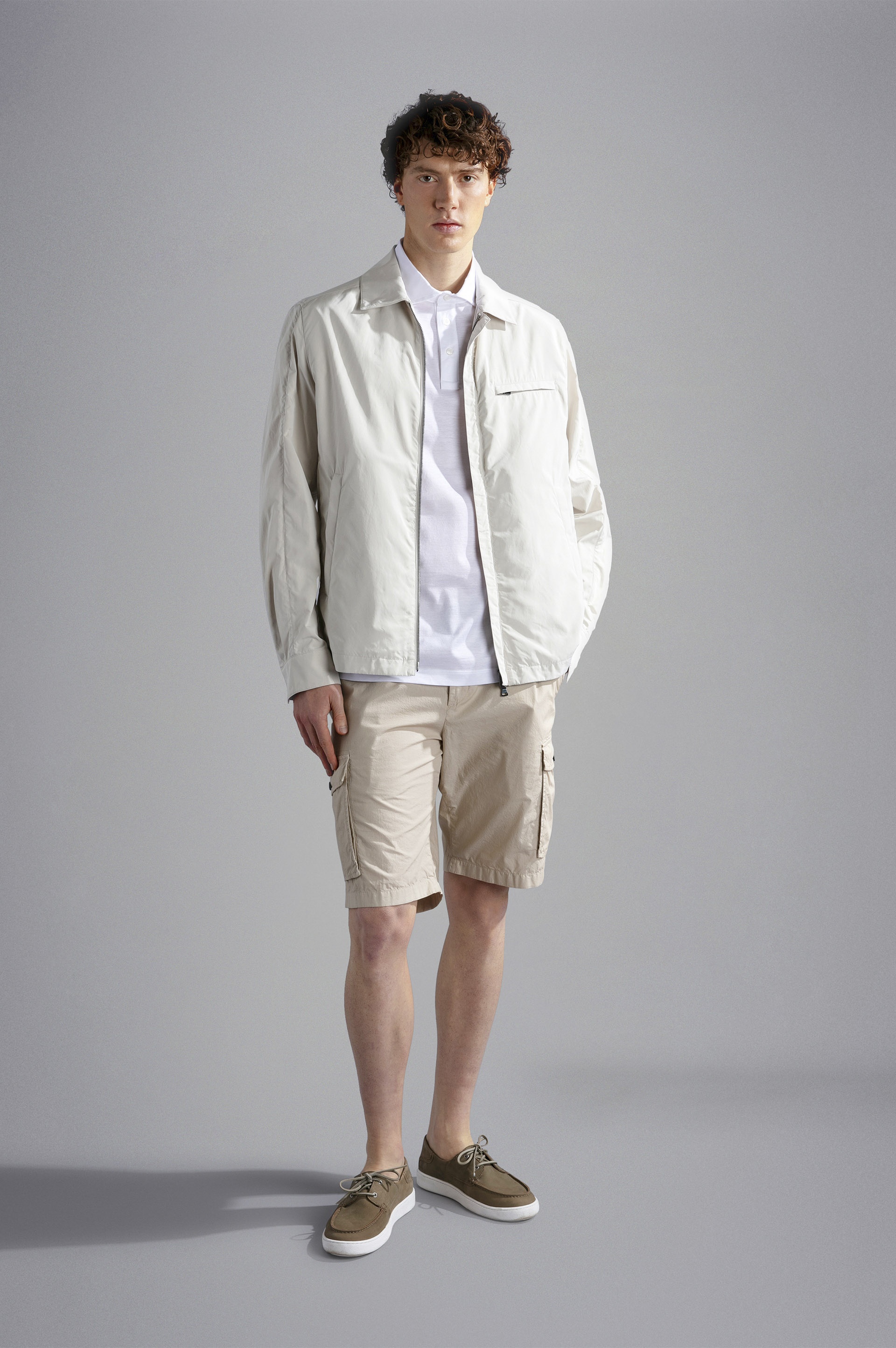 ULTRA-LIGHT POPLIN COTTON CARGO SHORTS - 2