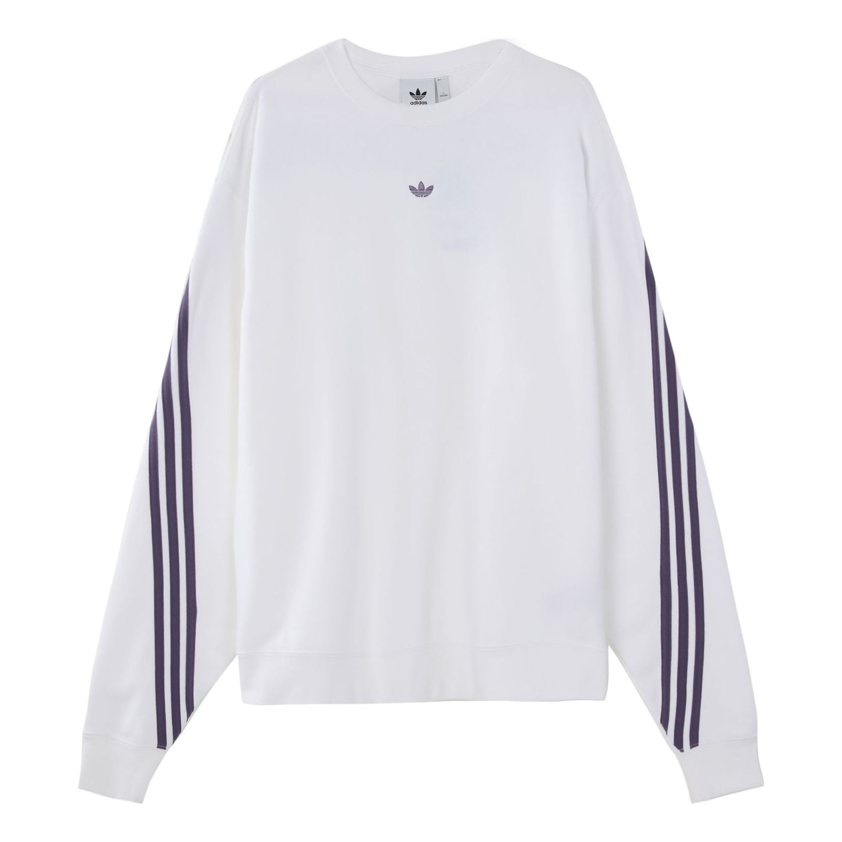 adidas originals Side Stripe Loose Pullover White FM1519 - 1