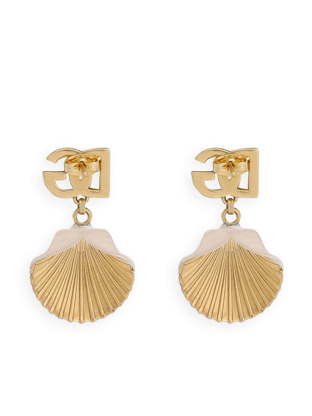 DG shell drop earrings - 2