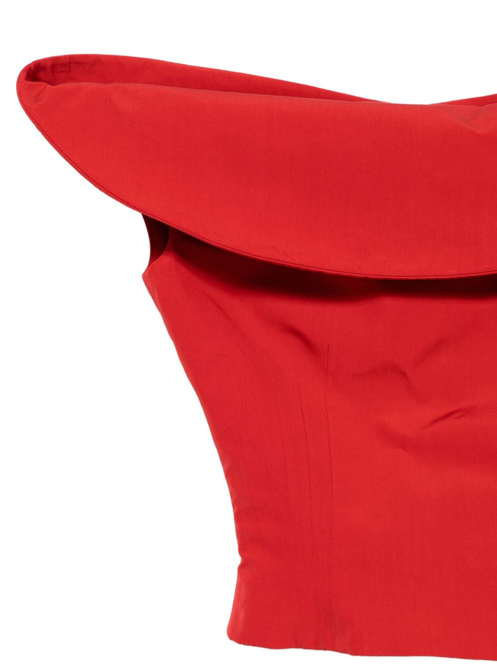 cowl-neck cropped top - 3