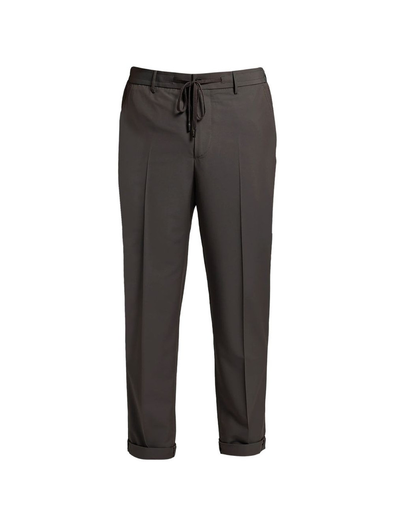 drawstring turn-up trousers 1