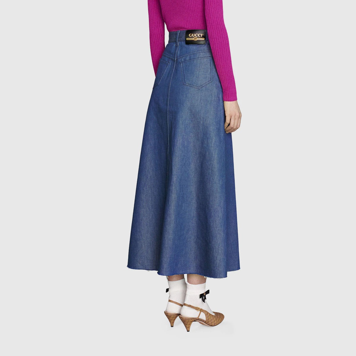 Organic denim skirt - 4