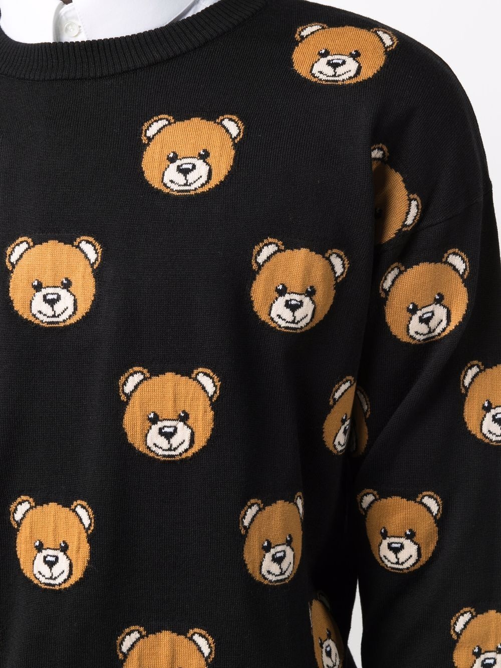 teddy bear print sweater - 5