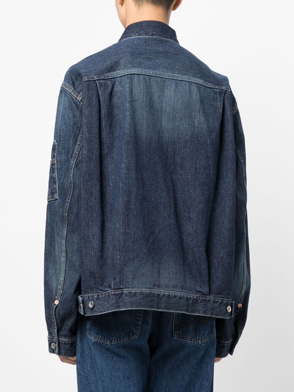 straight-point collar cotton jacket - 4