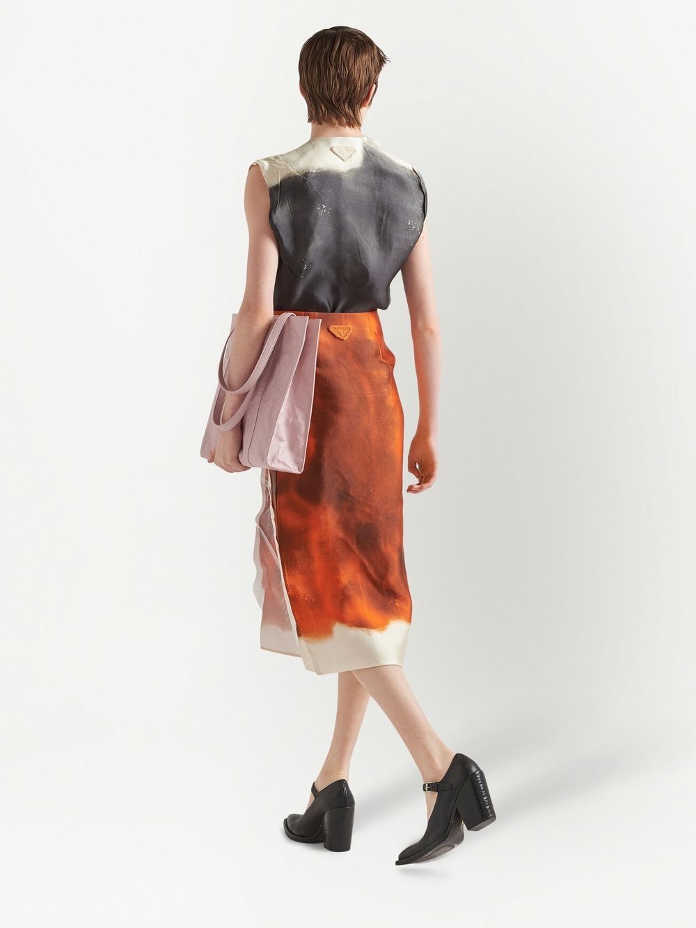 creased-detail sleeveless blouse - 3