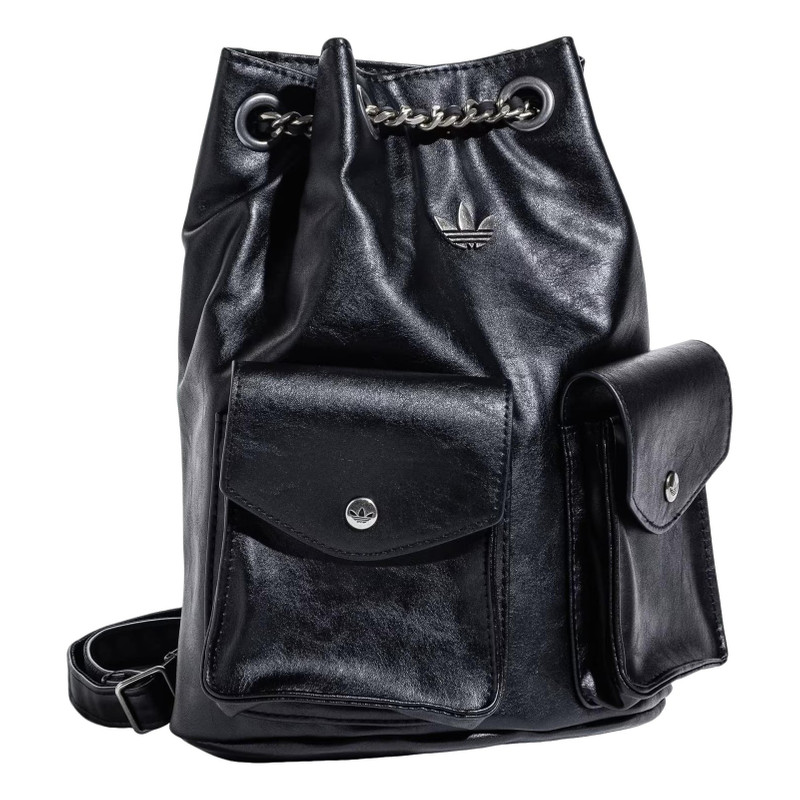 (WMNS) adidas Originals Polyurethane Backpack 8L 'Black' KW4750 1