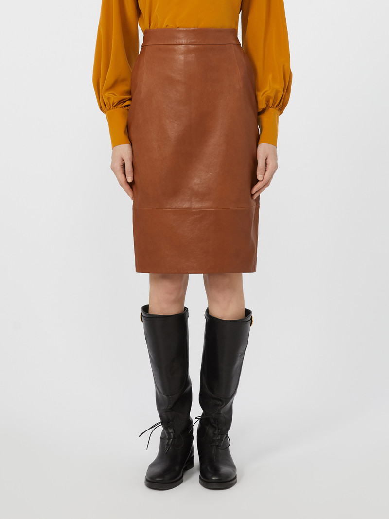 PAPAILE Nappa leather skirt 3
