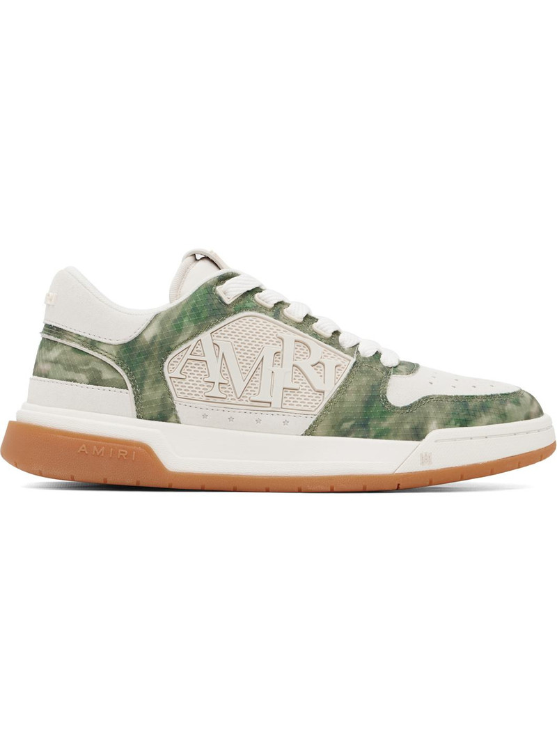 Beige & Khaki Camo Classic Low Sneakers 1