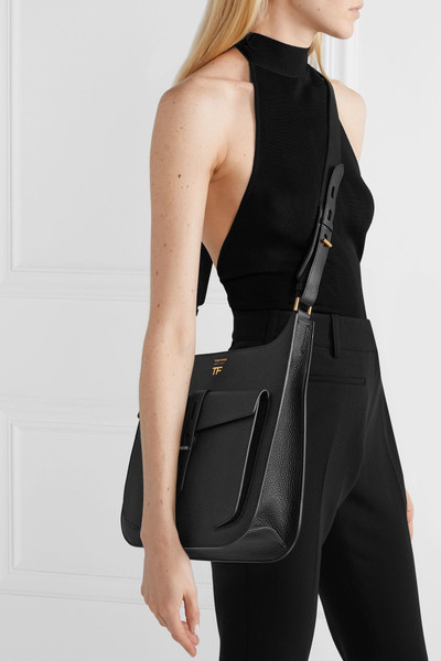 TOM FORD T Twist textured-leather shoulder bag outlook