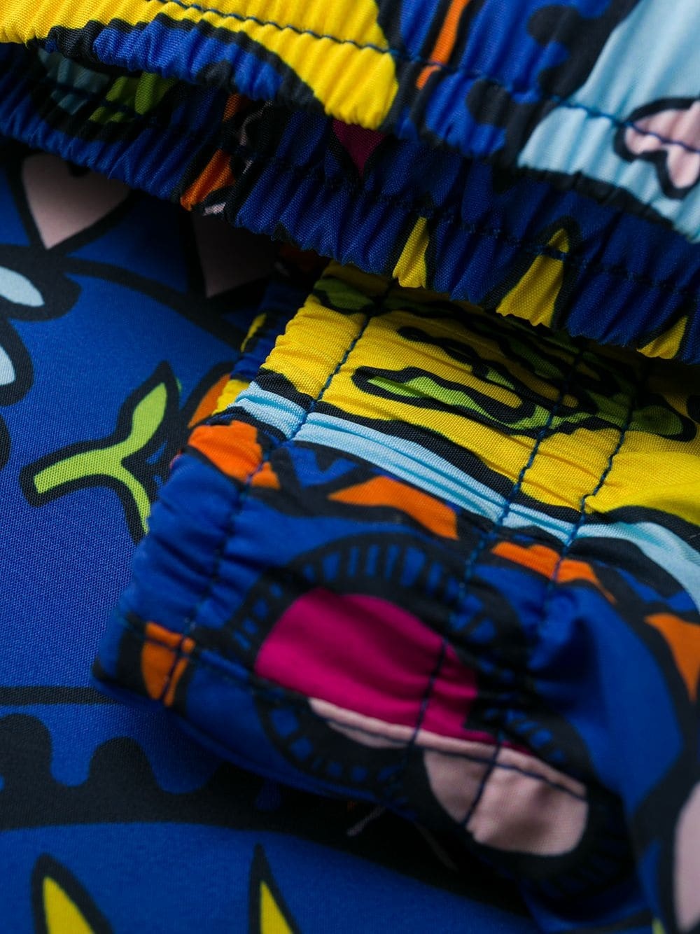 graphic print swimming trunks - 3