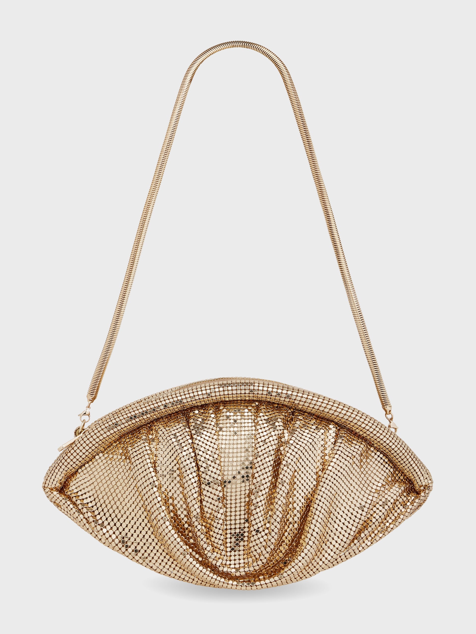 GOLD MESH EVENING CLUTCH - 1