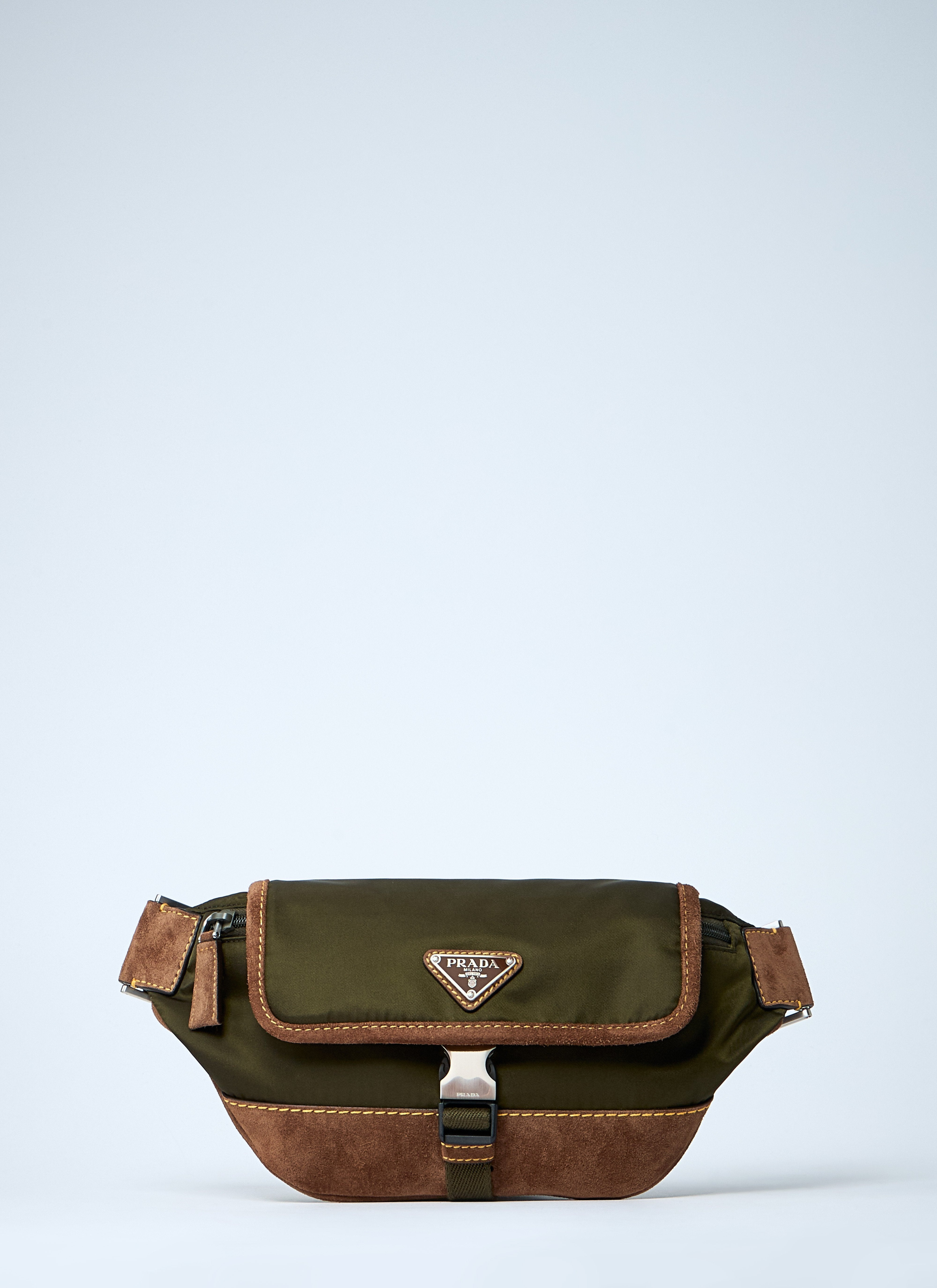 Prada Men Re-Nylon And Suede Belt Bag - 1