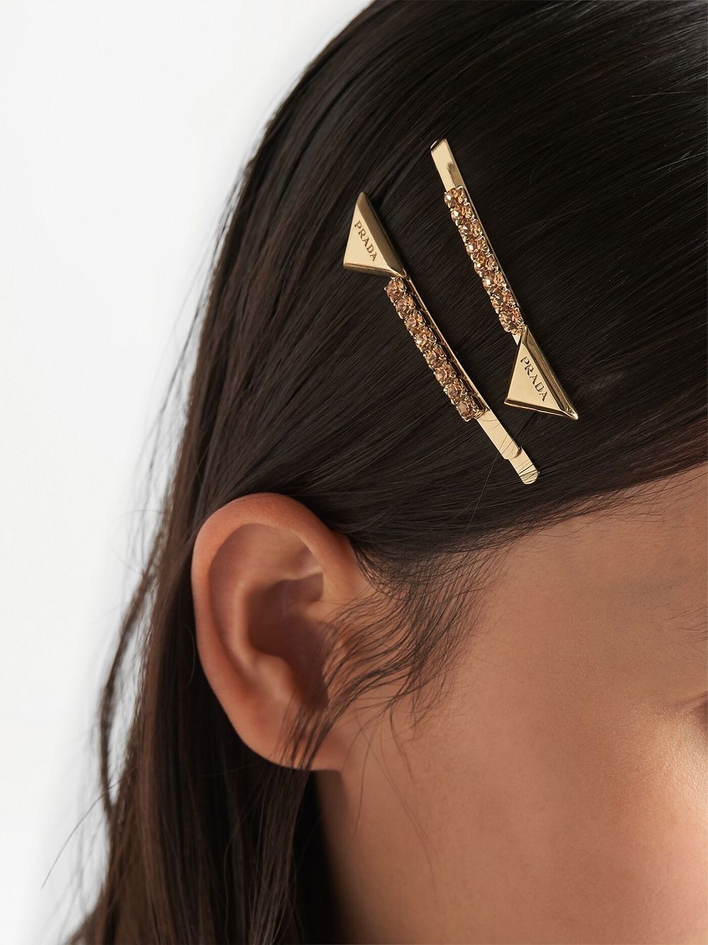 rhinestone-embellished hair slides - 3