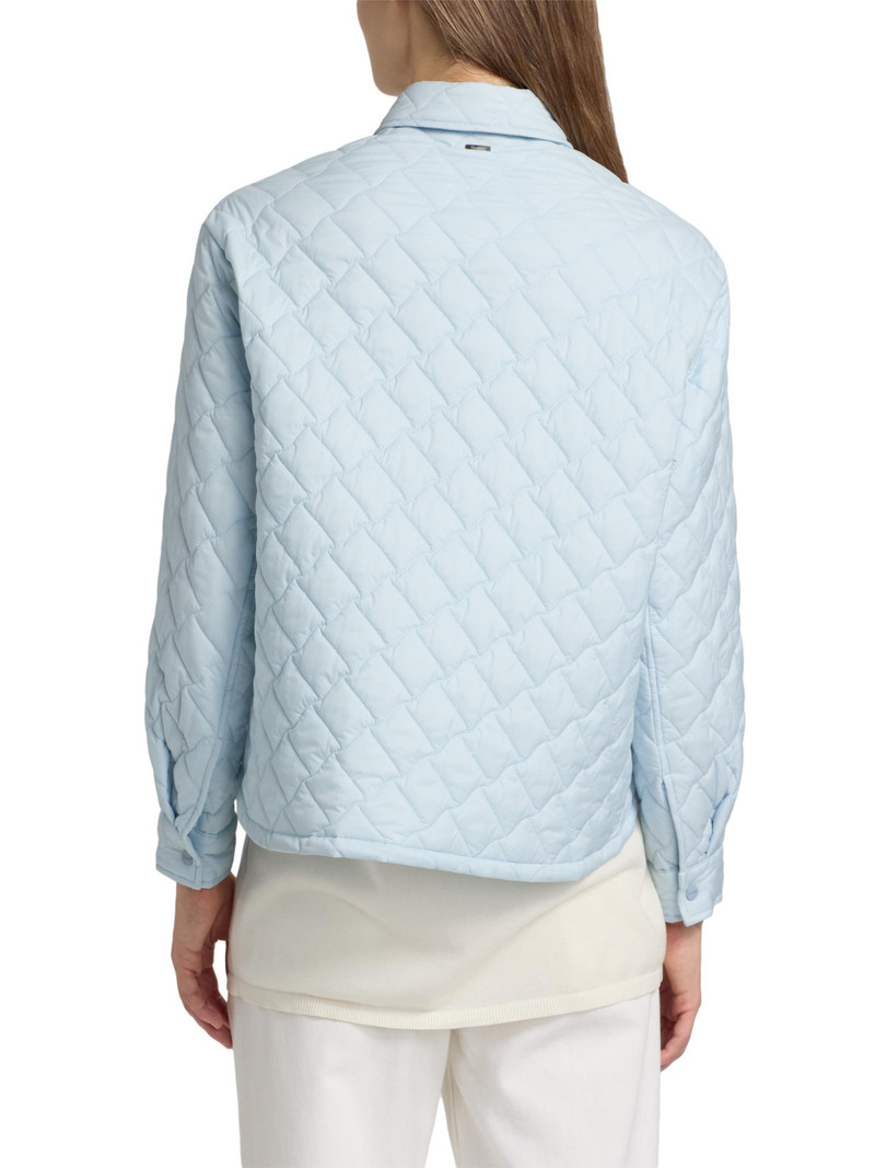 Women's Ecoage Diamond Quilted Shirt Jacket - Light Blue 5