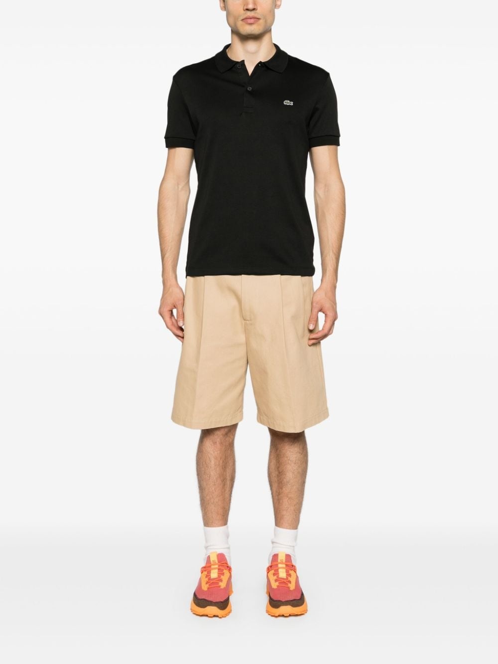 logo-patch jersey polo shirt - 2