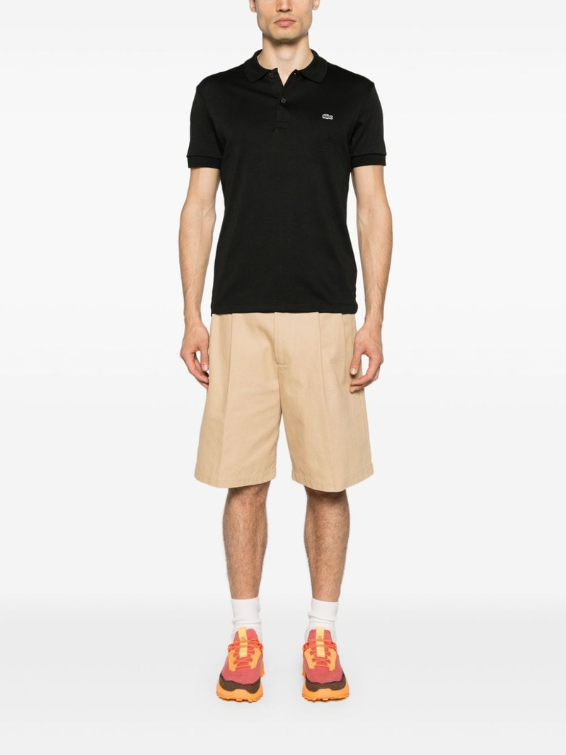 LACOSTE logo-patch jersey polo shirt outlook