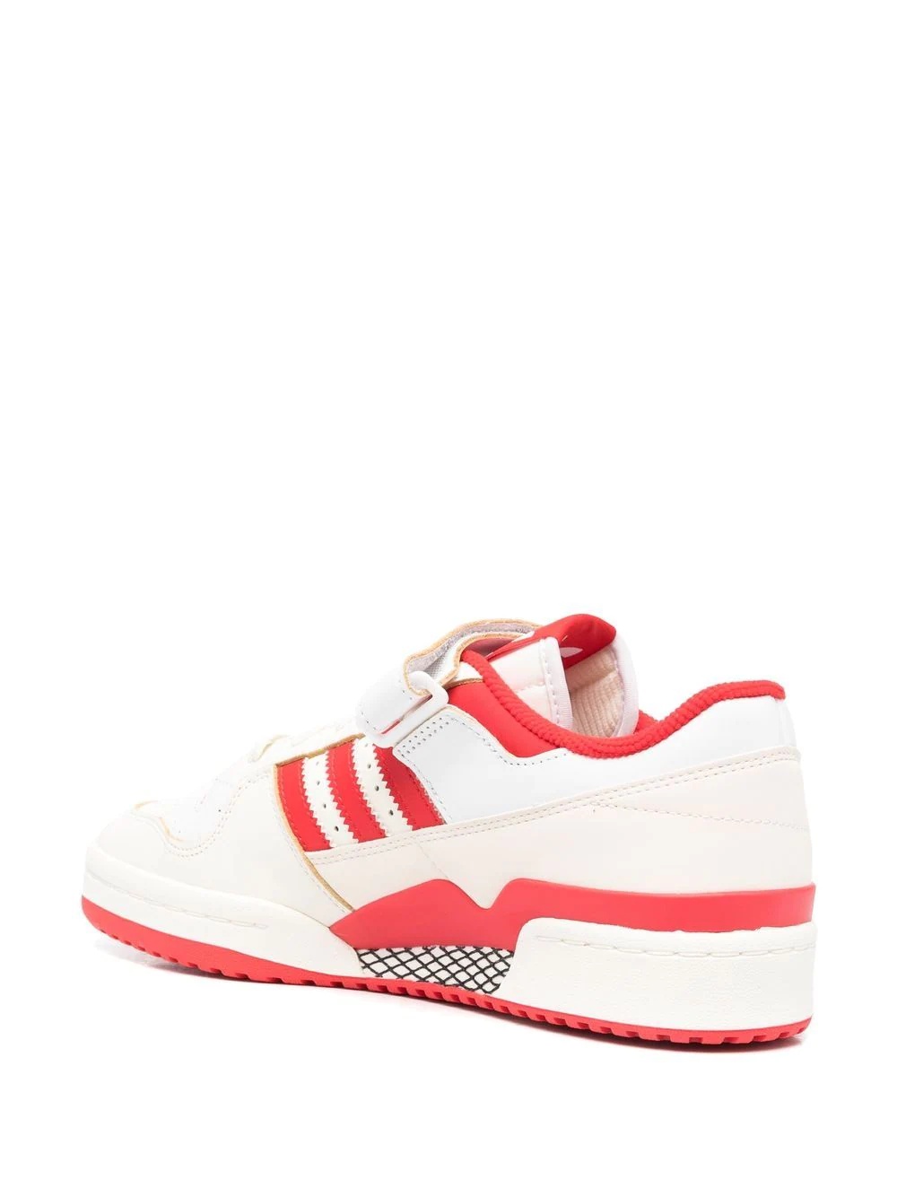 panelled low-top leather sneakers - 3