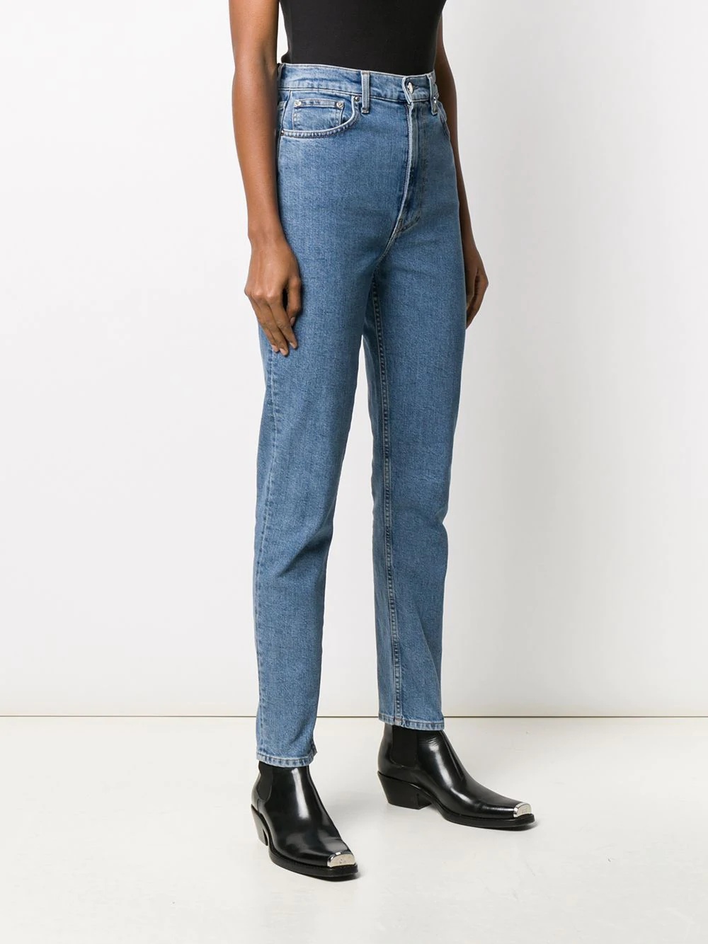 high-rise tapered jeans - 3