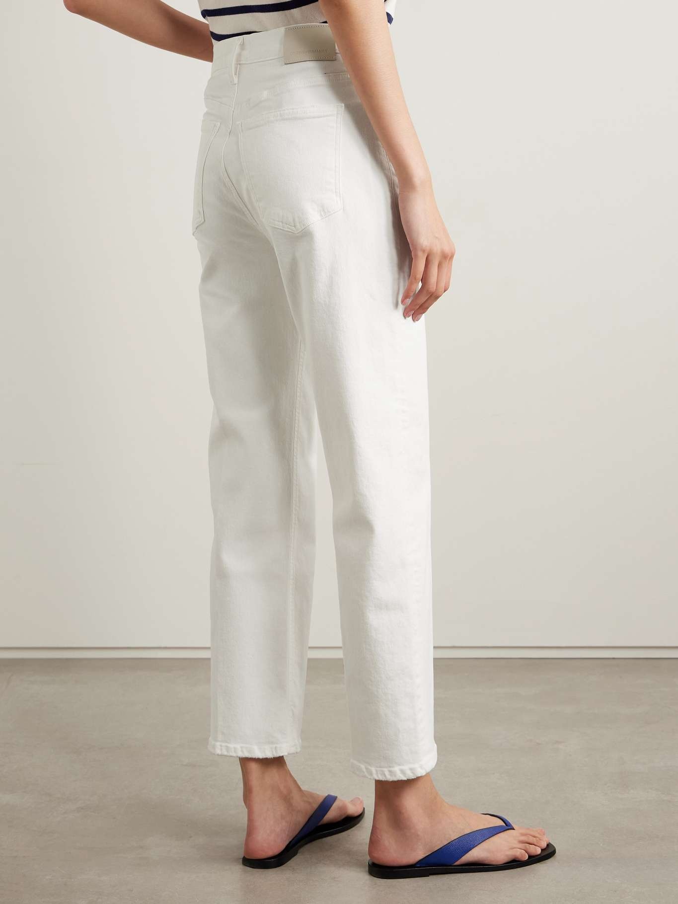 Palma high-rise straight-leg jeans White - 4