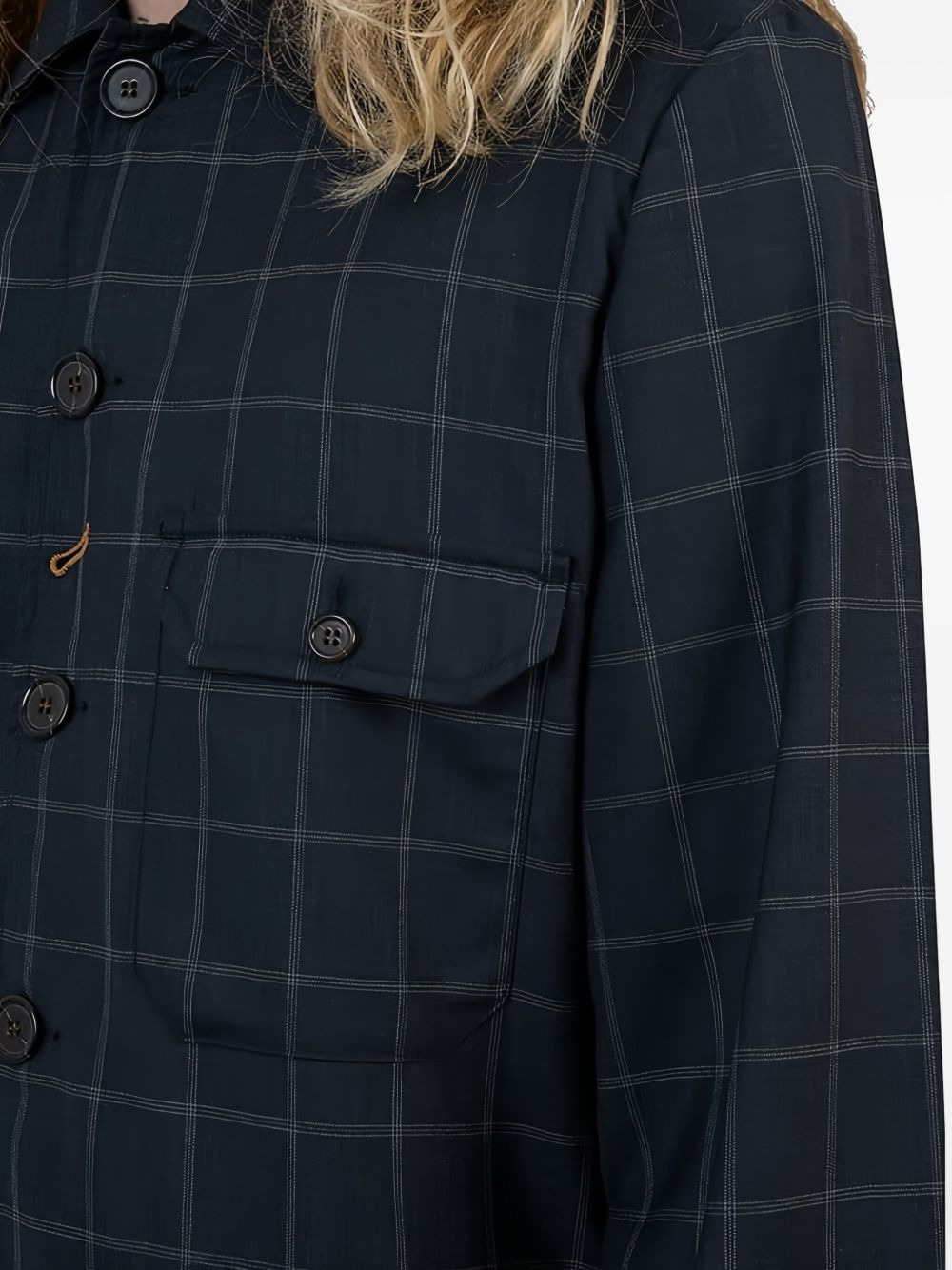 checked pocket jacket - 5