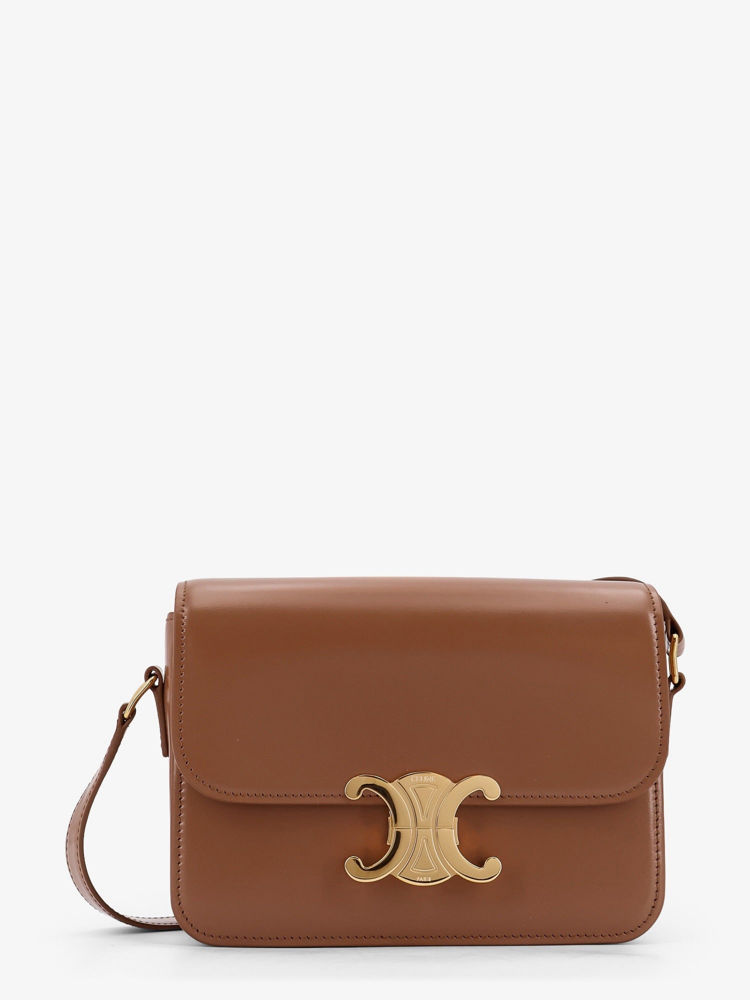 Celine Teen Triomphe Leather Shoulder Bag - 1