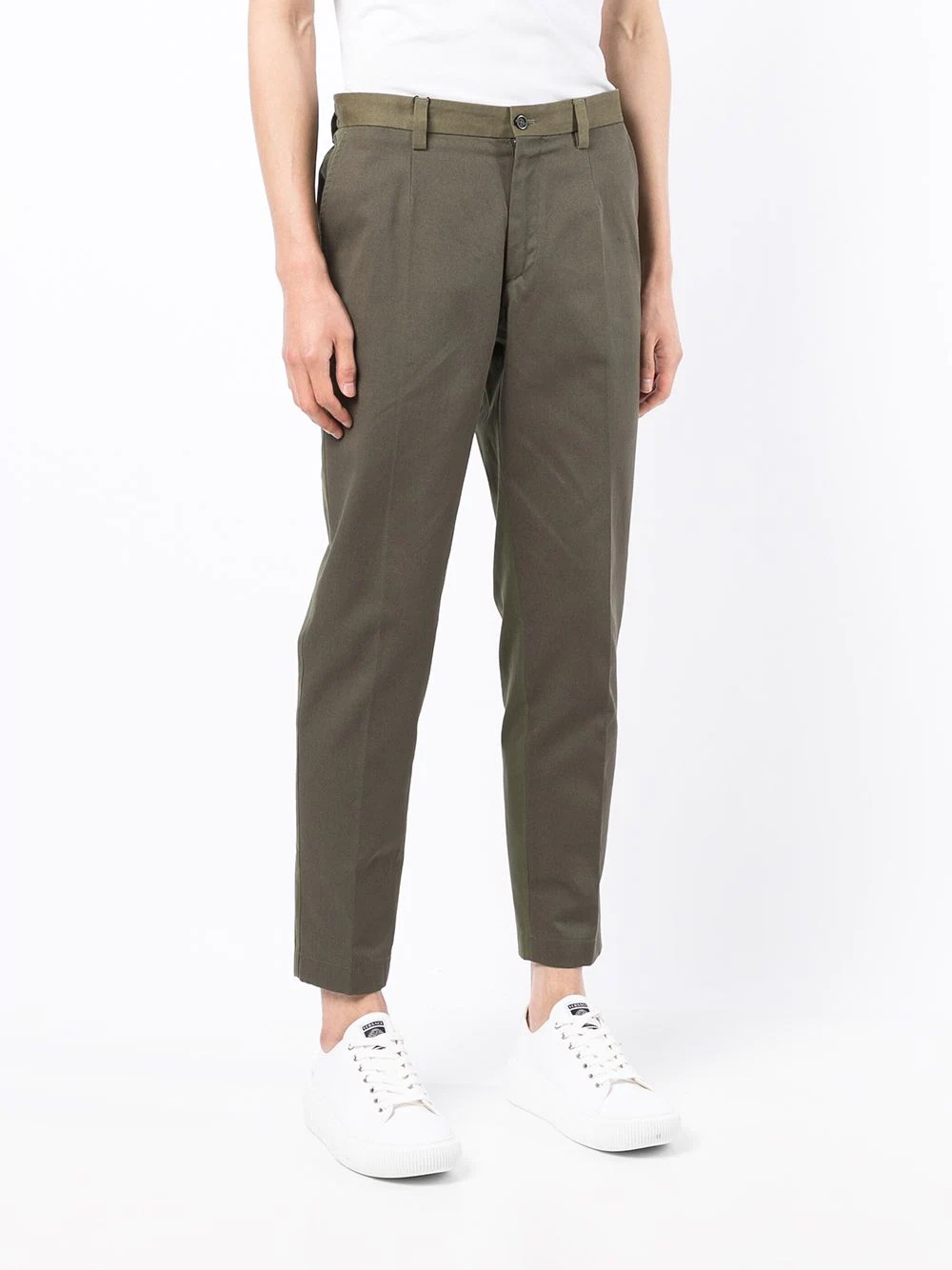 cropped cotton trousers - 3