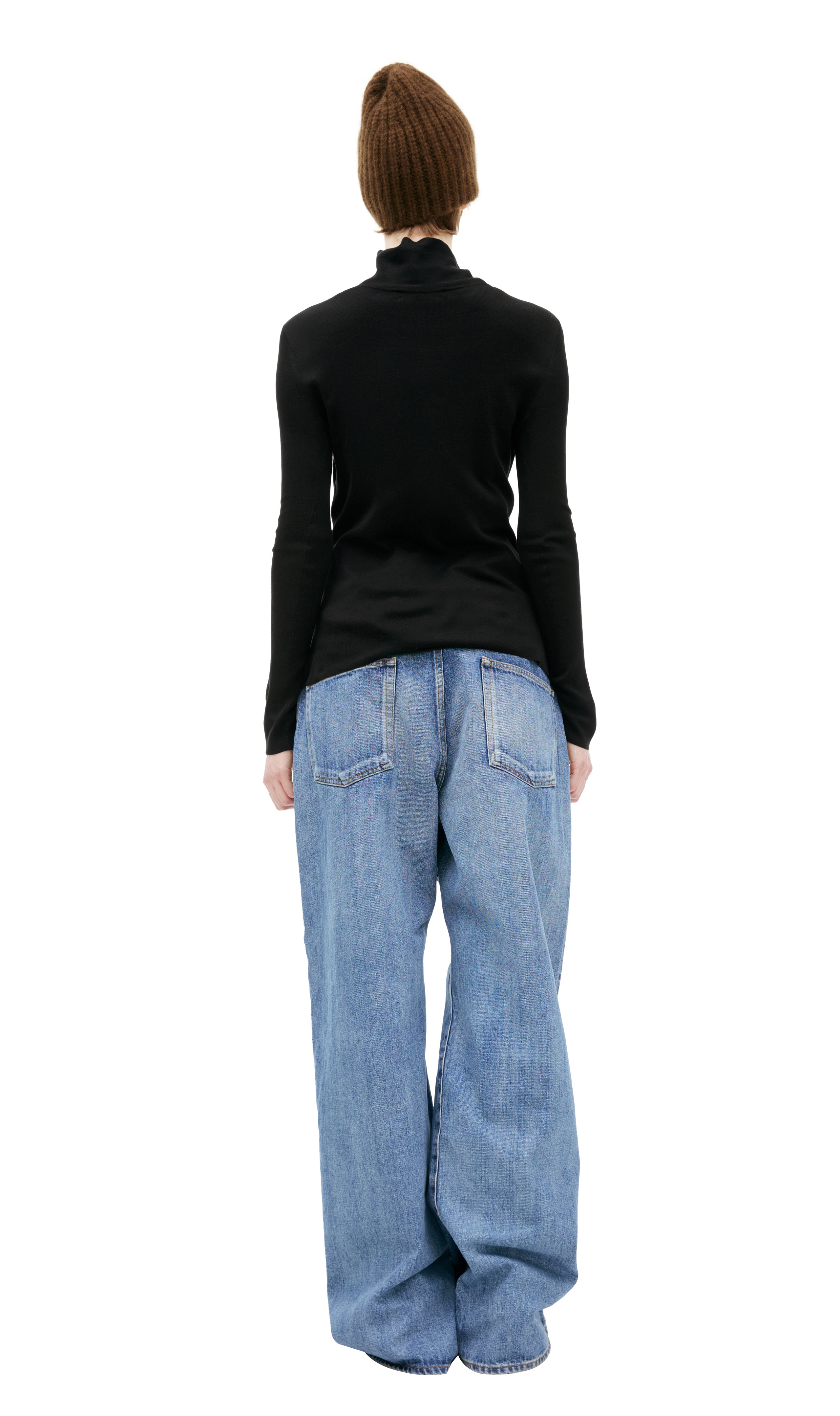 BASIC SILK TURTLENECK - 3