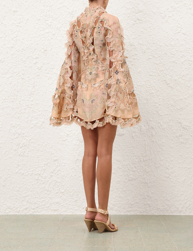 REBELLION SCALLOP MINI DRESS 4