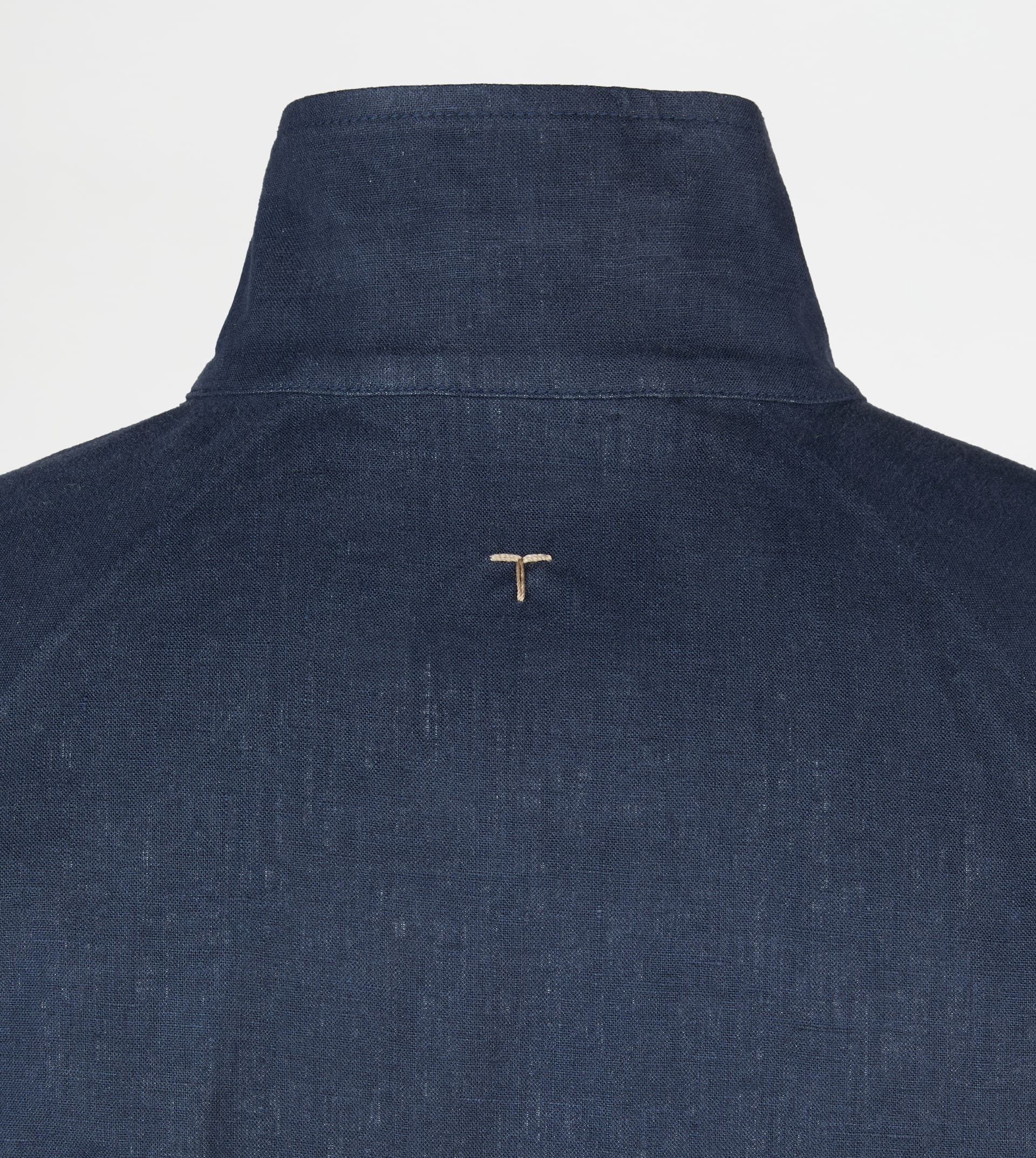 JACKET IN LINEN - BLUE - 2