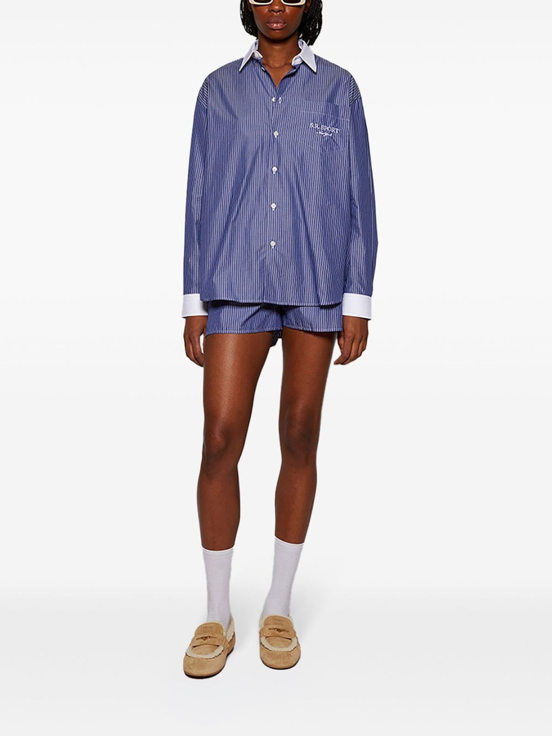 Sporty & Rich Serif Logo shorts outlook