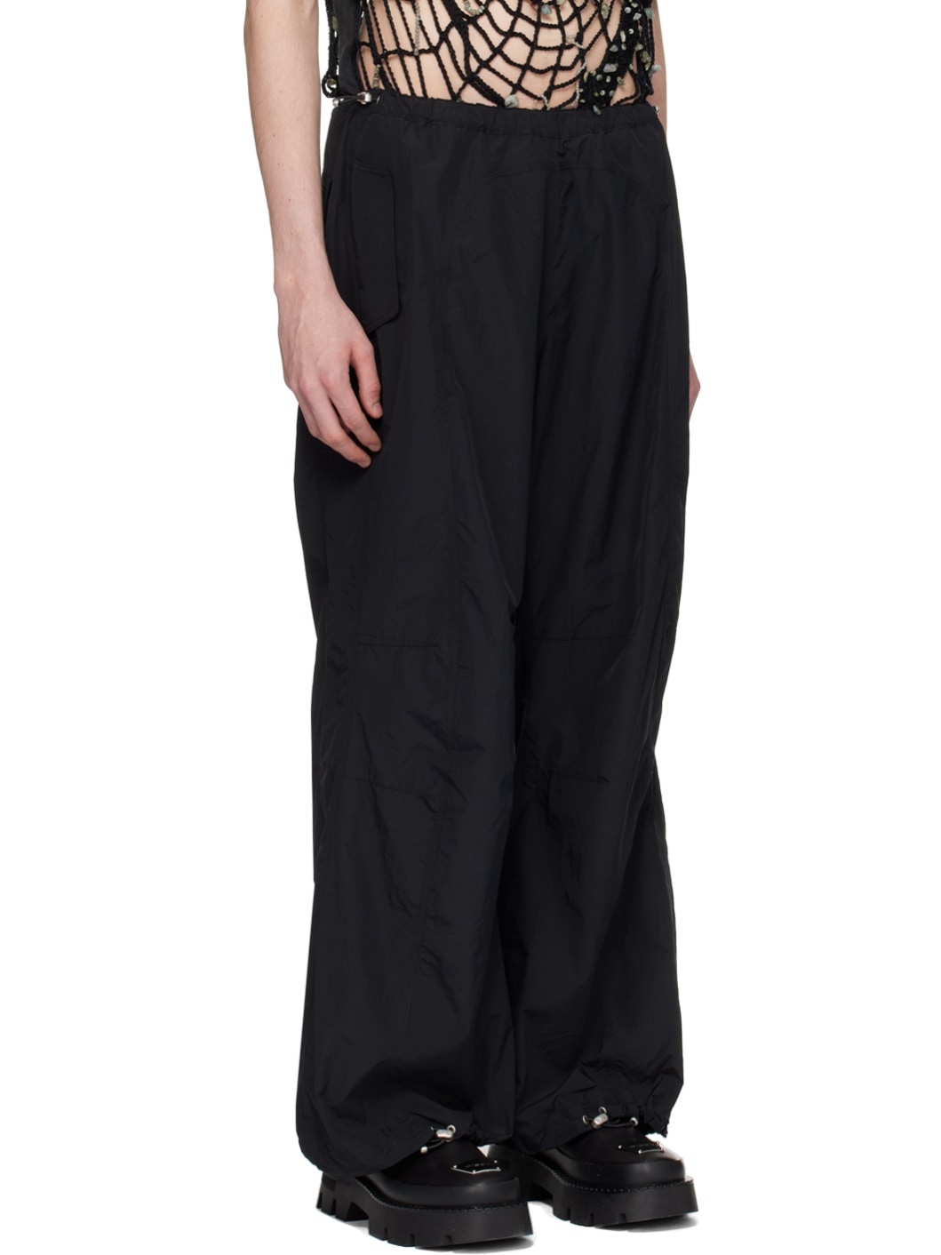Black Relaxed Trousers - 2