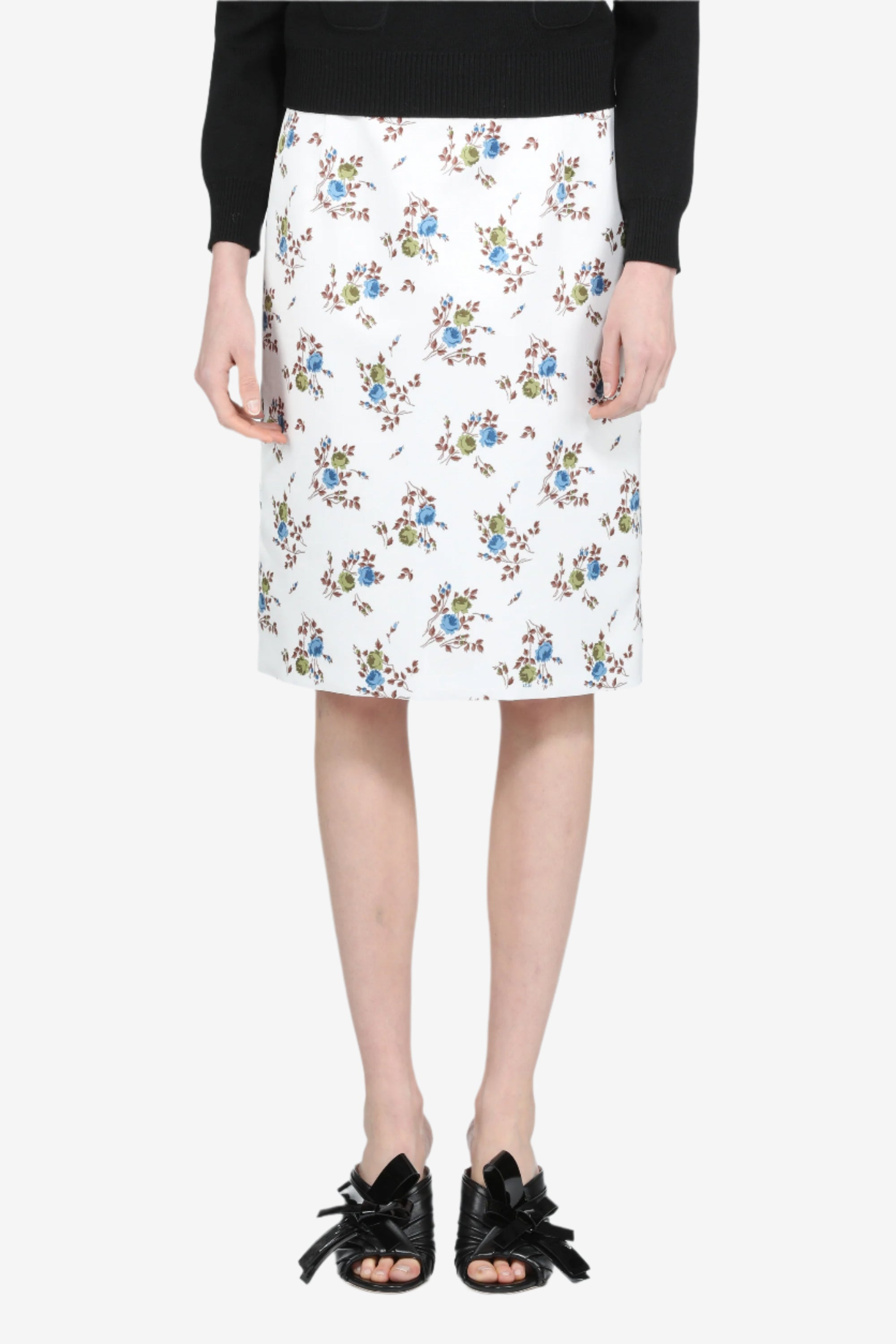 PENCIL SKIRT WITH FLORAL PRINT - 1