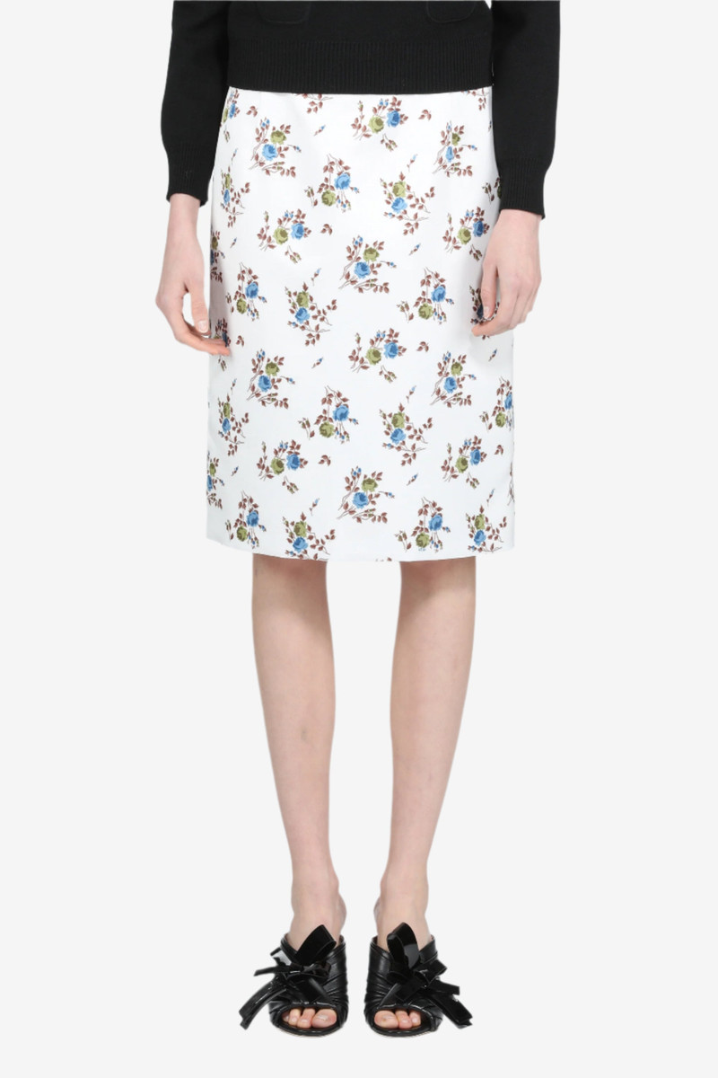 PENCIL SKIRT WITH FLORAL PRINT 1