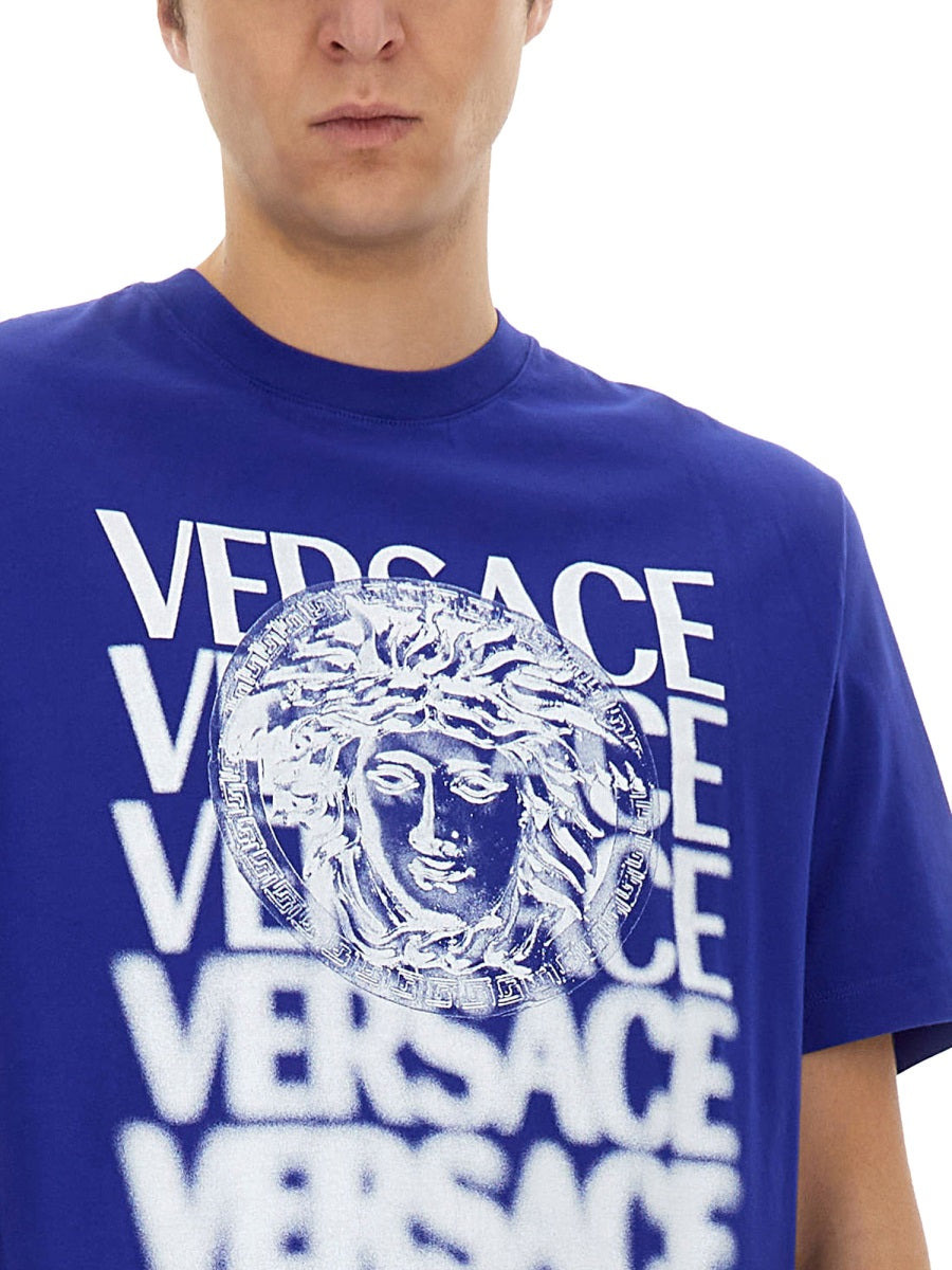 Versace Men T-Shirt With Logo - 2