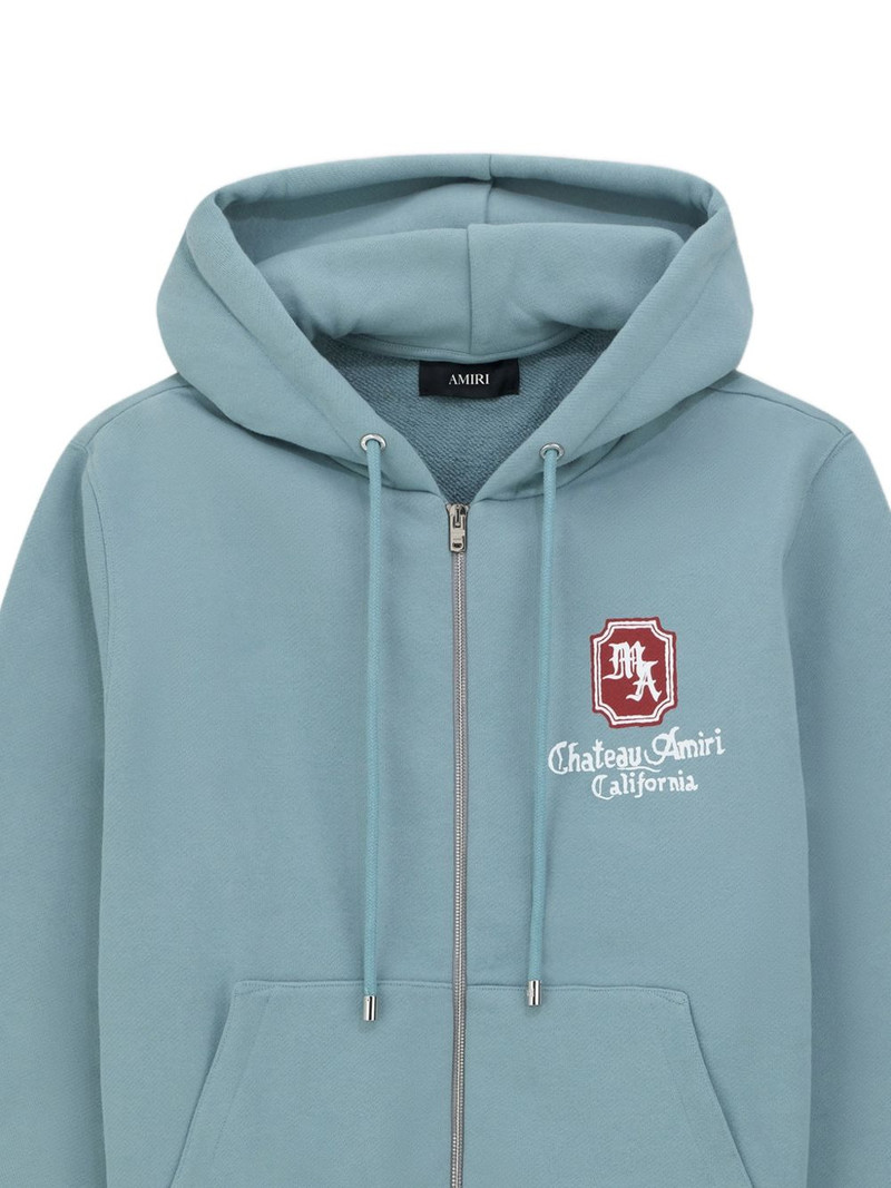 AMIRI logo zip-up hoodie outlook