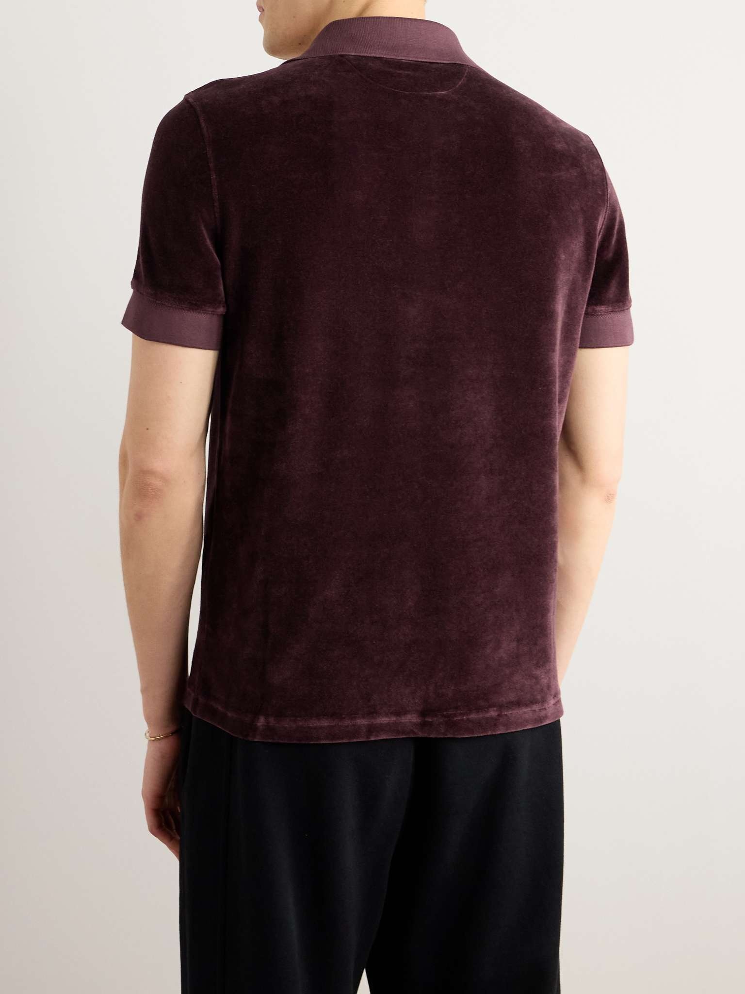 Velour Polo Shirt - 3