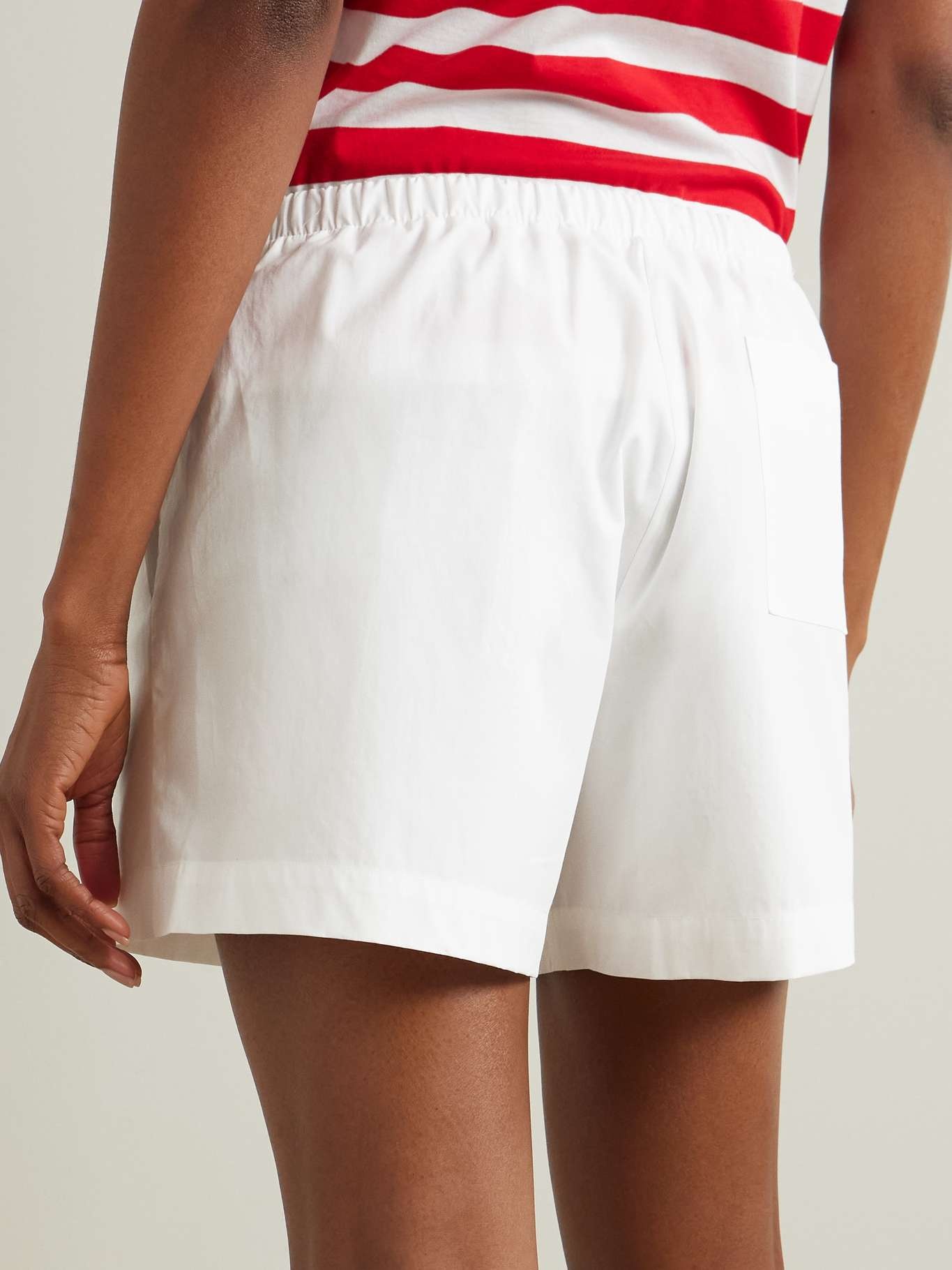 Cotton-poplin shorts White - 4