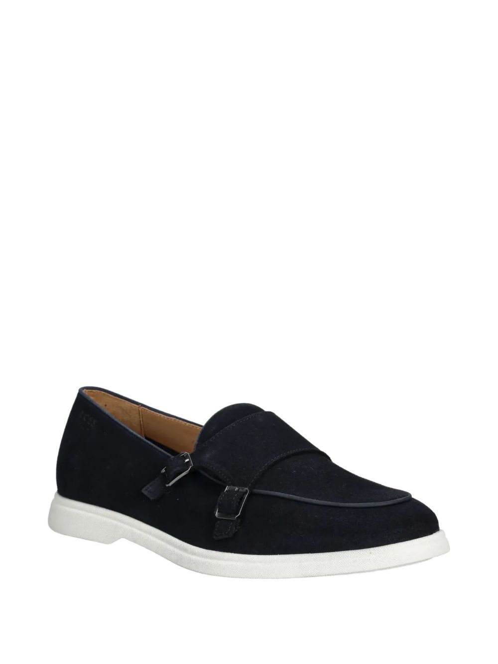 suede contrasting-sole monk shoes - 2
